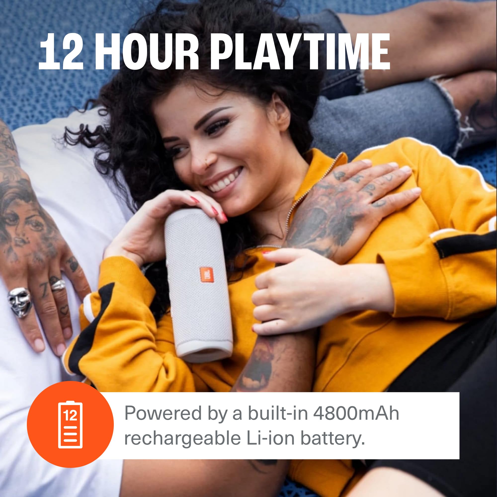 Jbl Flip 5, Waterproof Portable Bluetooth Speaker, Black, Small