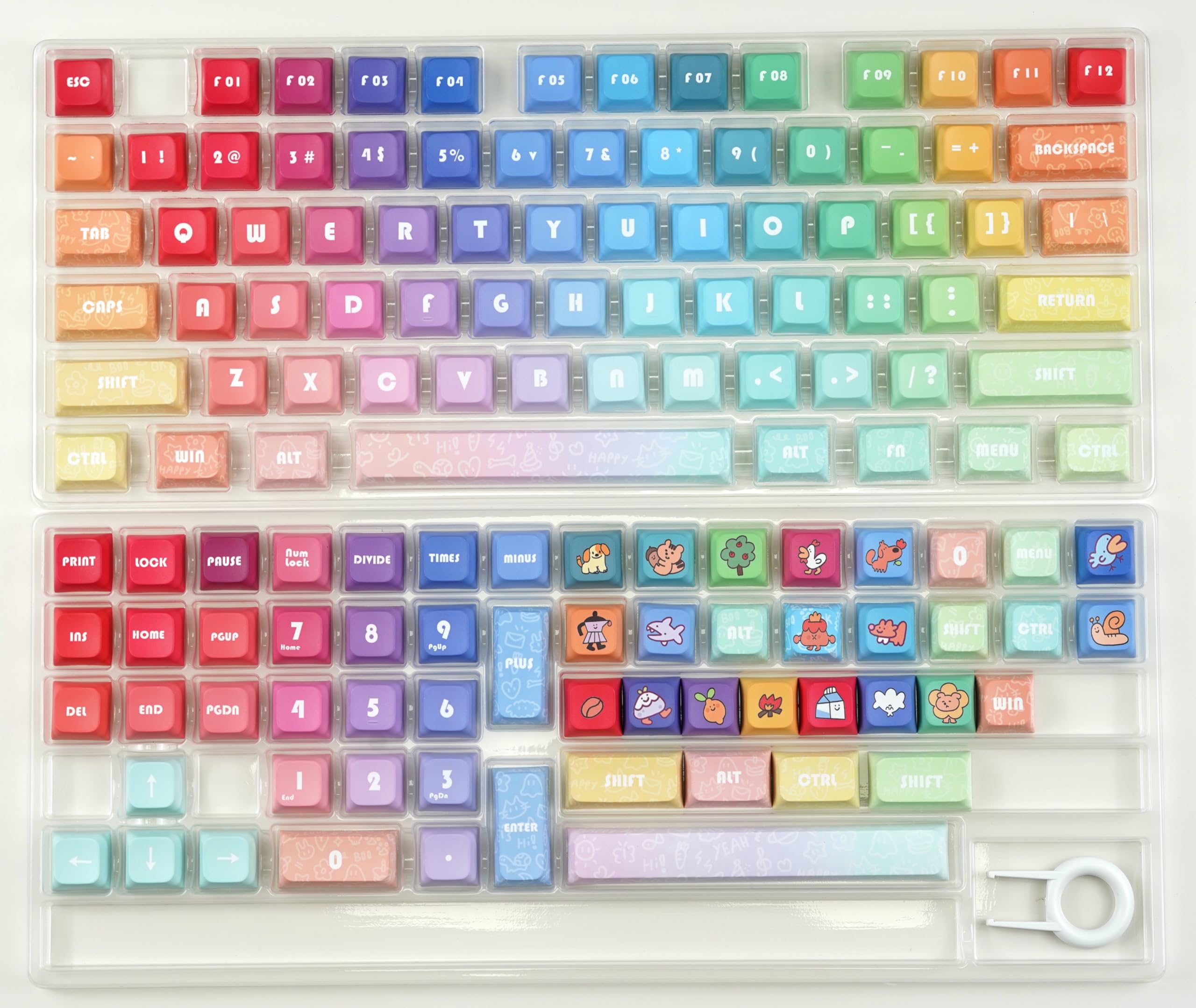Ilycheegami Pbt Material Xda Keycap Dye Sublimation Universal Mechanical Keyboard Keycaps Compatible With Cherry Mx Switches,Gat