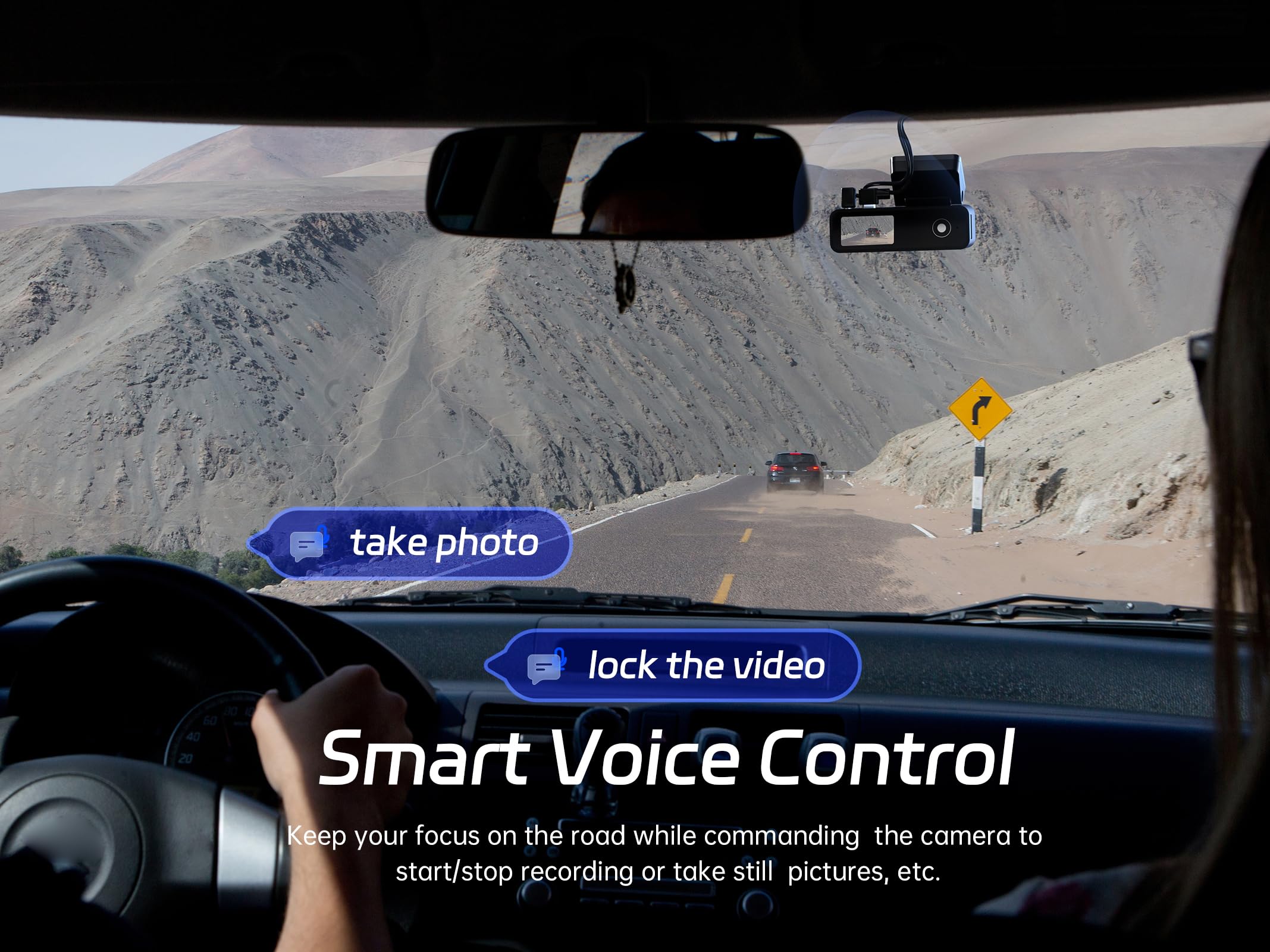 4K Dash Cam Front And Rear, 64Gb Sd Card, Pelsee 4K+1080P Dual Dash Camera For Cars, Wi Fi & App Control, 1.5Ips Display Car Cam