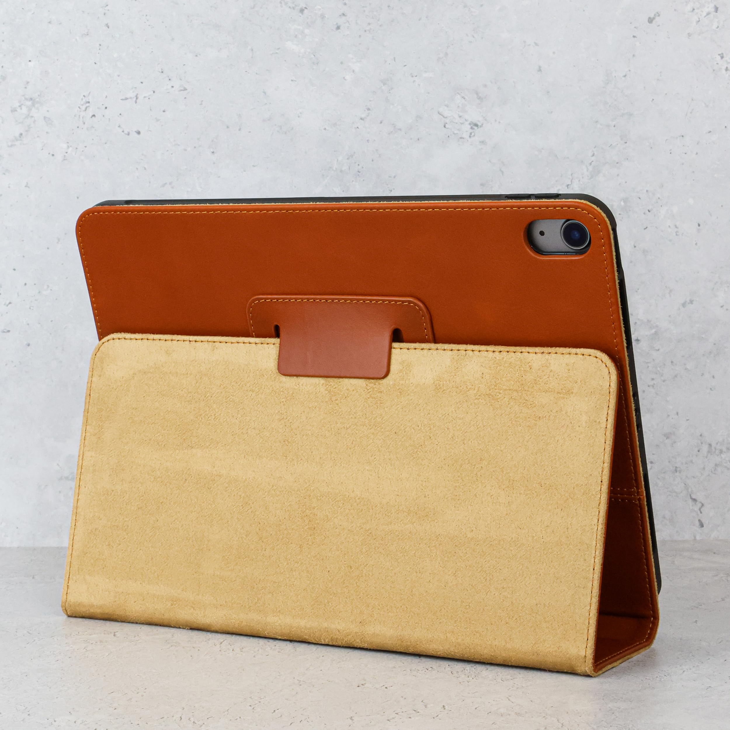 Casemade Real Leather Case Compatible With Ipad 10.9    10Th Gen (2022)   Full Grain Leather Cover, Auto Sleep/Wake, Dual Stand