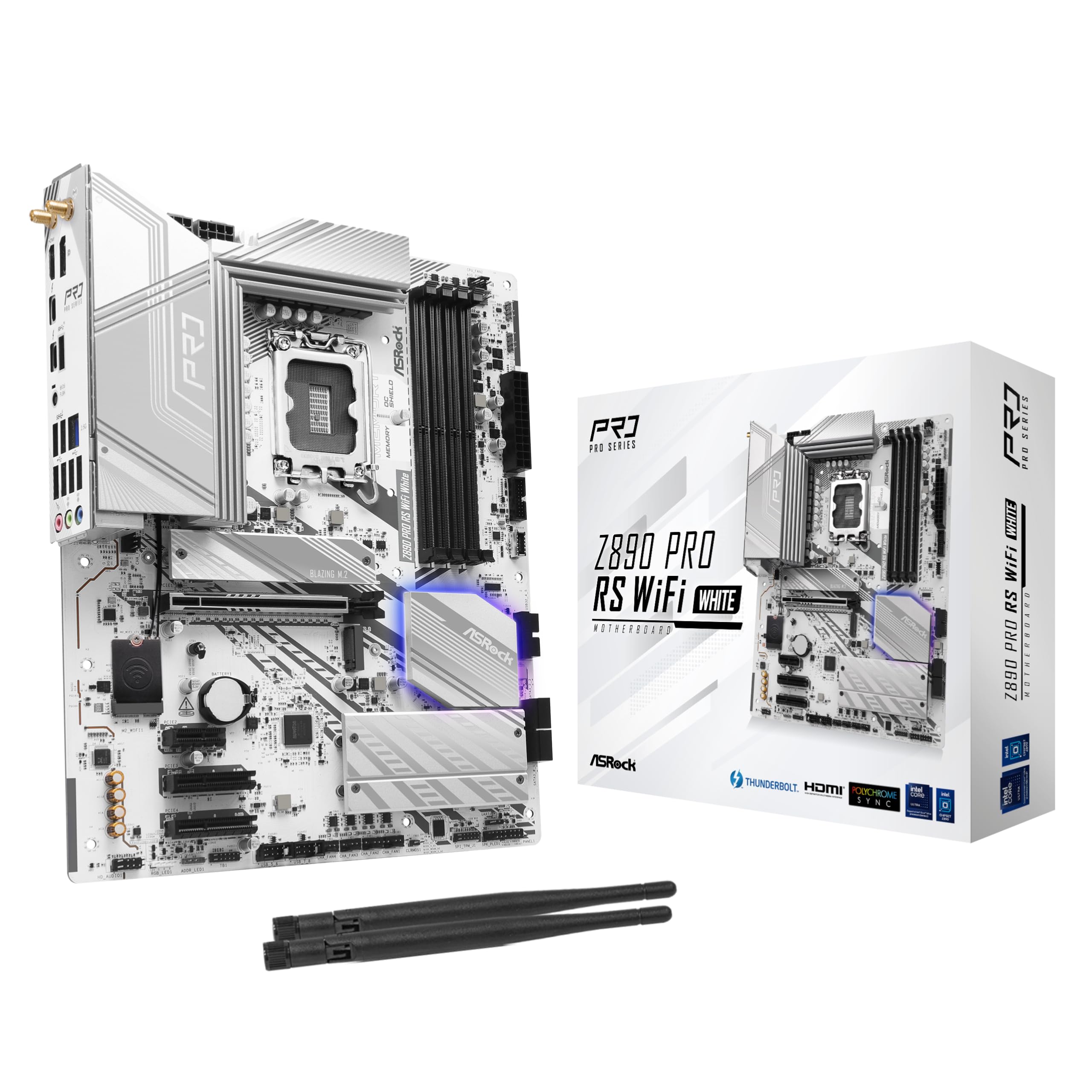 ASRock MB Z890 Pro RS WiFi White Z890 LGA1851 256GB DDR5 ATX Retail