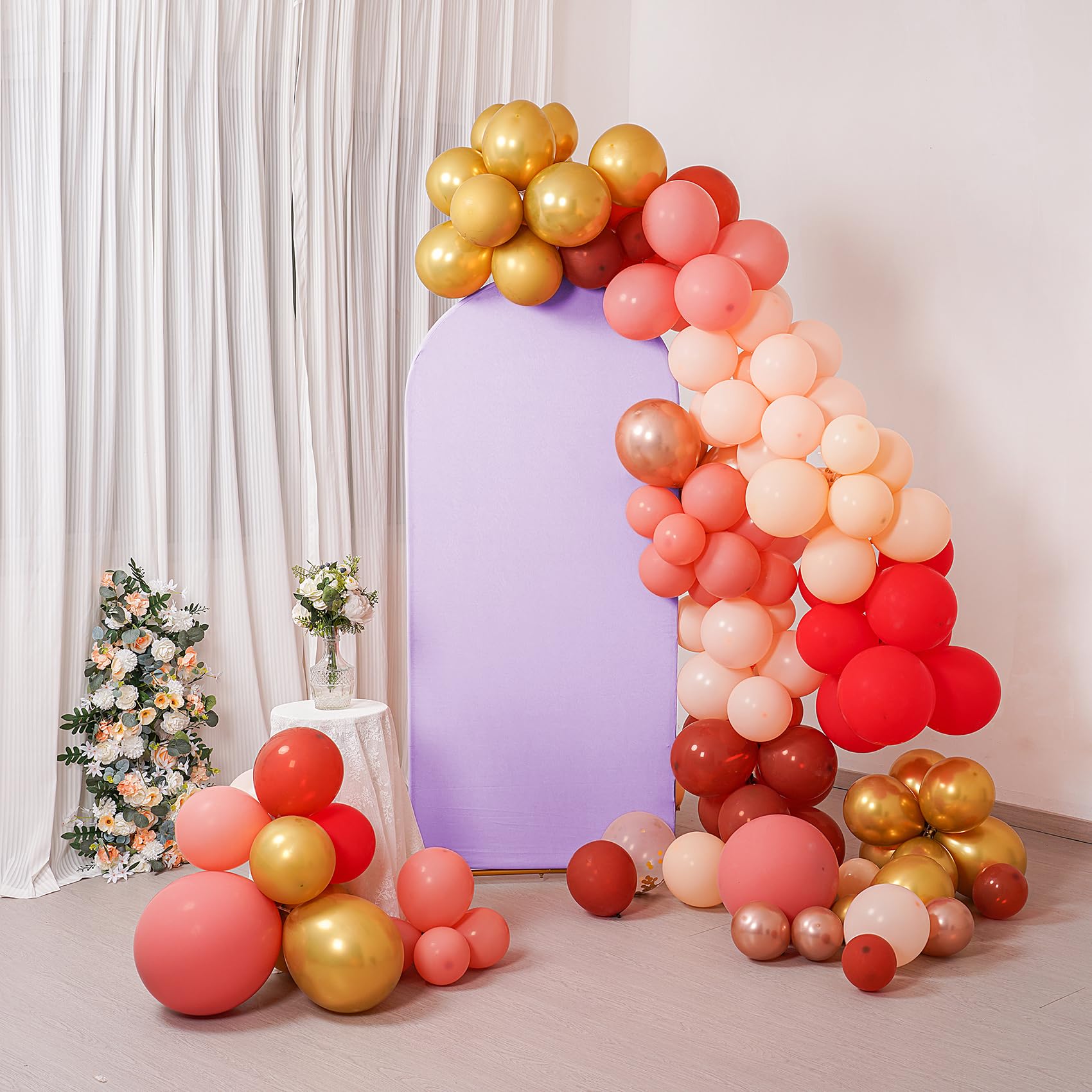 Peomeise 7.2Ft Wedding Arch Cover