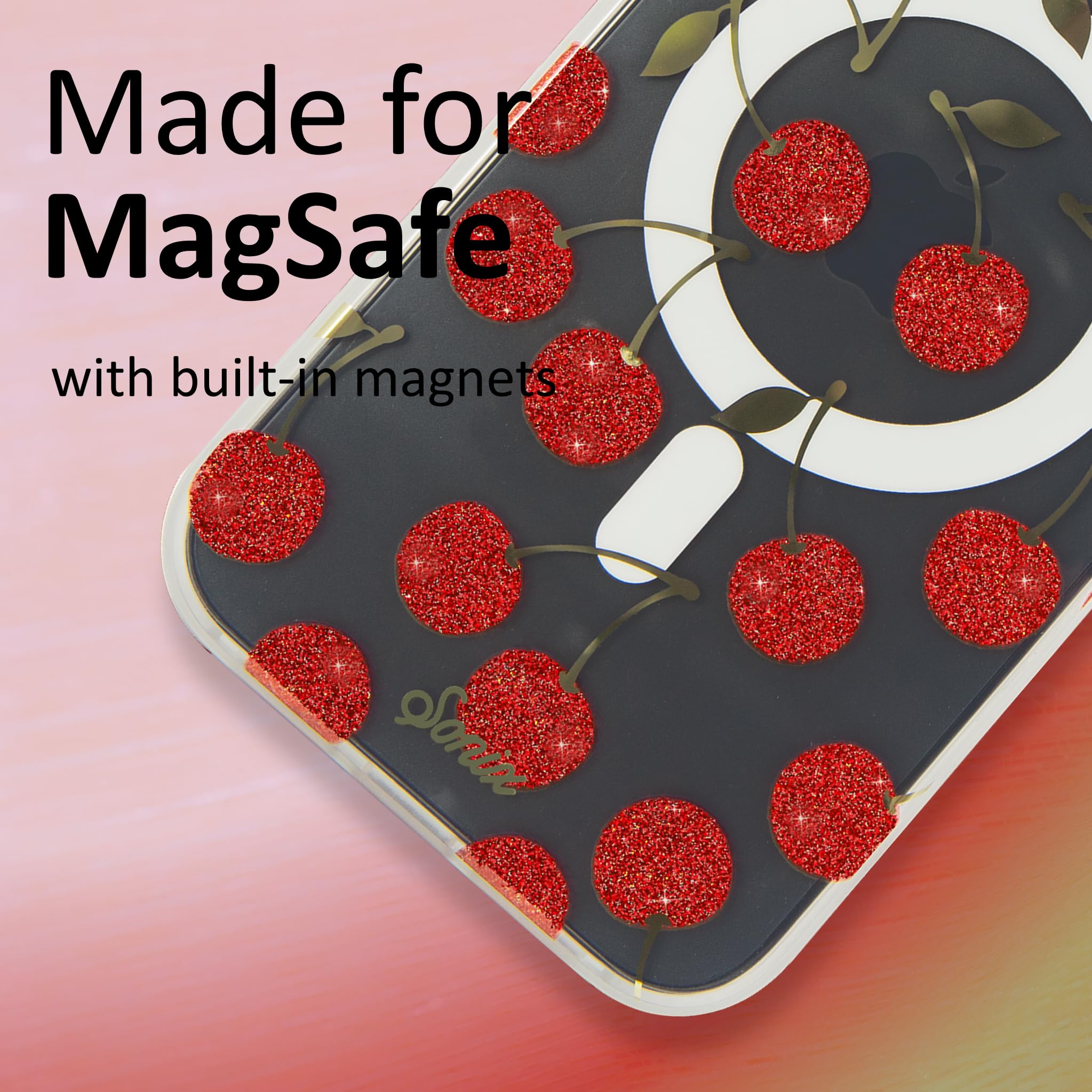 Sonix Case For Iphone 15, 14, 13 | Compatible With Magsafe | 10Ft Drop Tested | Cherry On Top