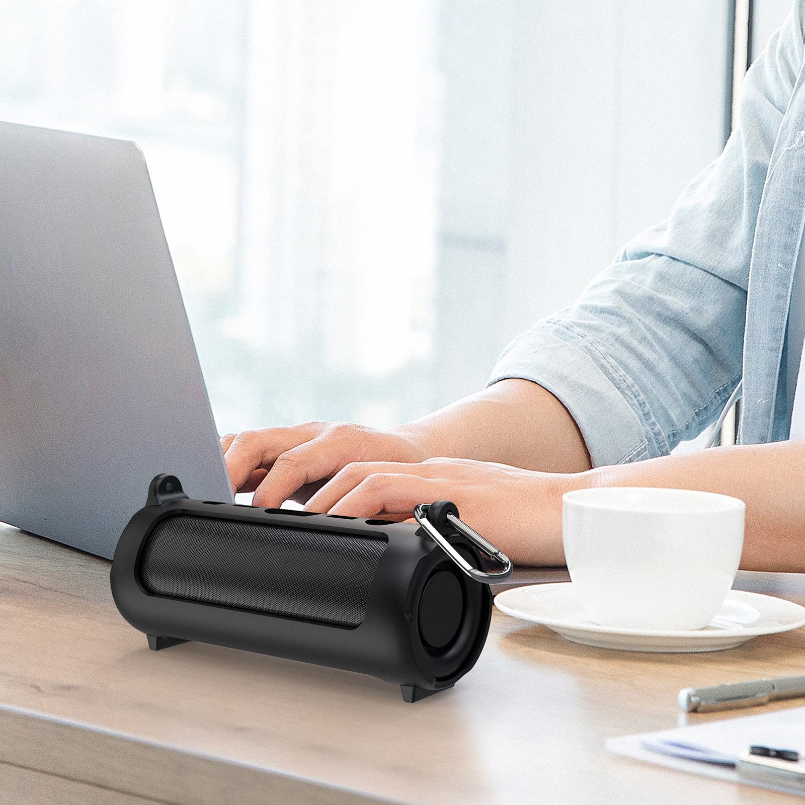 Geekria Silicone Speaker Case Cover Compatible With Jbl Flip 6, Protective Waterproof Soft Skin, Replacement Speakers Travel Wit