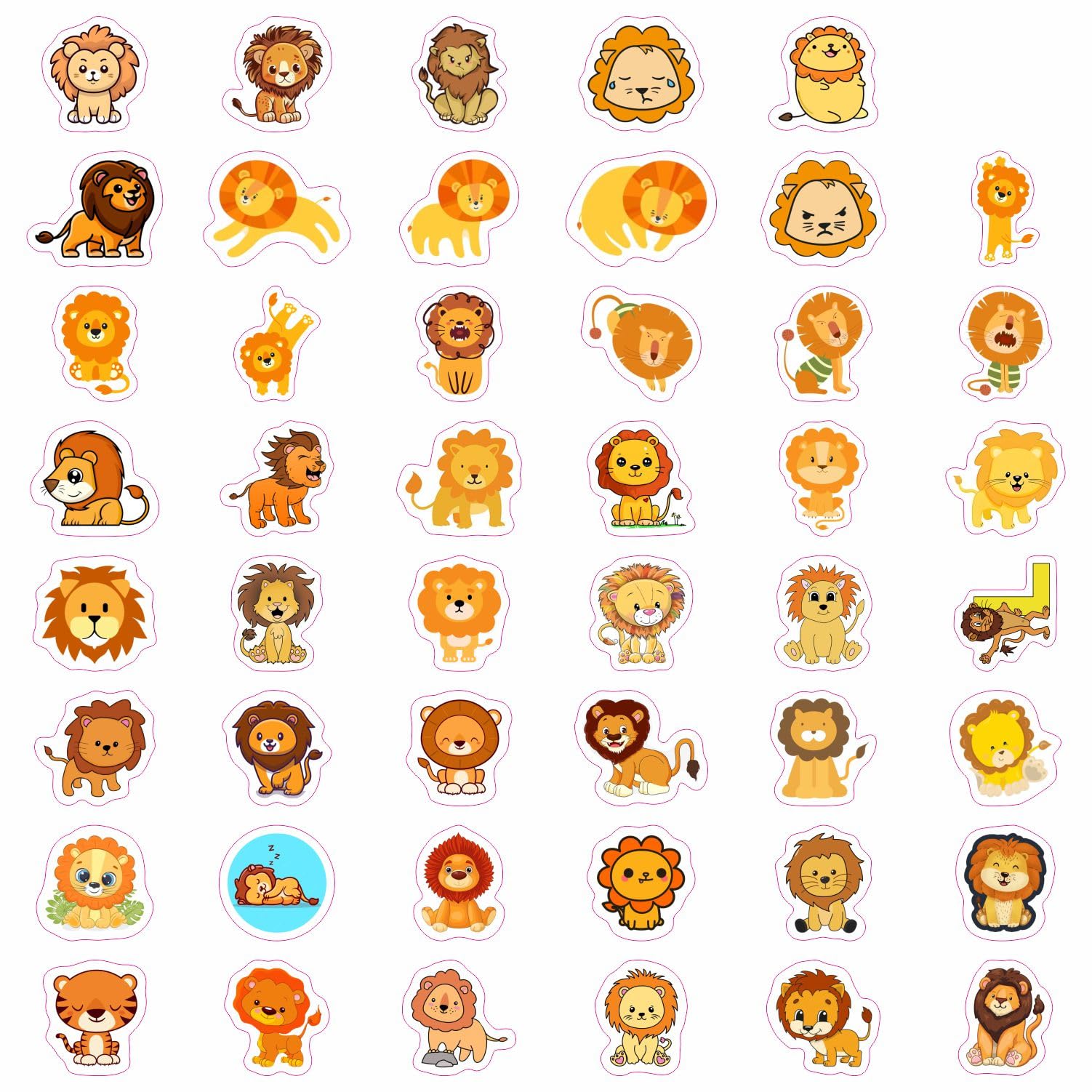 Lion Stickers   Lion Gifts, Lion Birthday Party Decorations, Lions Party Supplies, Lion S, Lion Decor For Party