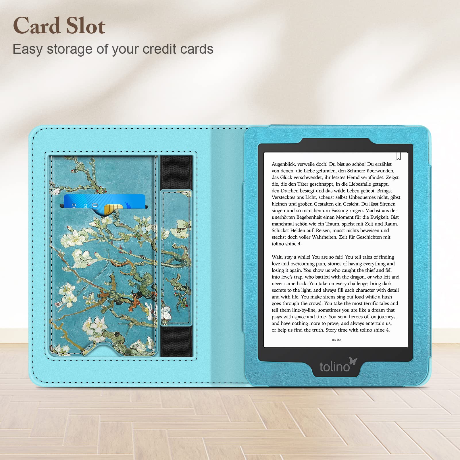 Fintie Stand Case For 6    Kobo Clara Bw (2024) / Kobo Clara Colour (2024) / Kobo Clara 2E (2022) Ereader   Premium Pu Leather P
