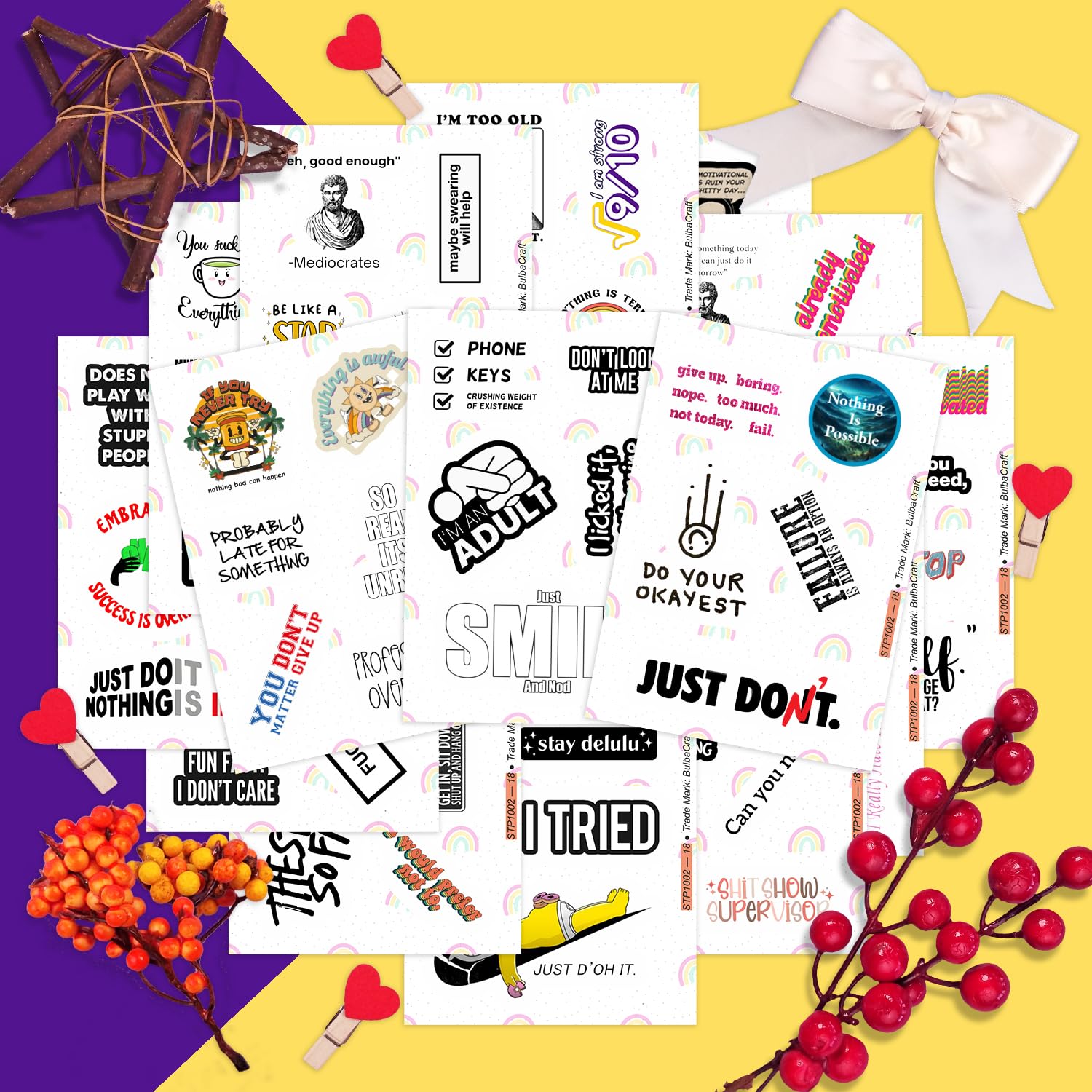 100Pcs Snarky Stickers, Sarcastic Stickers   Demotivational Stickers For Water Bottle And Laptop   Unmotivational Stickers, Funn