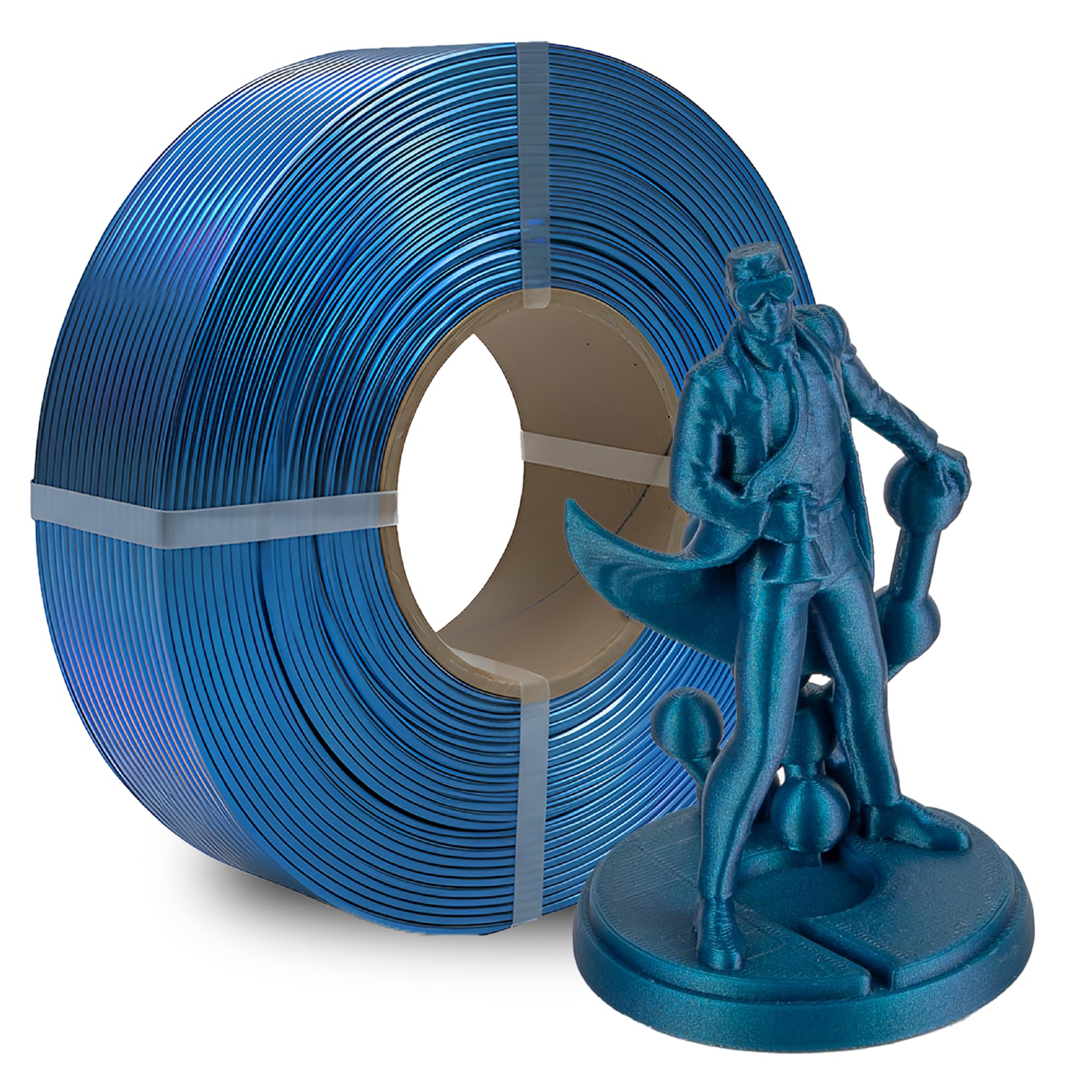 Polymaker Panchroma Refill Spool Starlight Neptune PLA 3D Printing Filament Refill, Compatible with All Reusable Spools and All 
