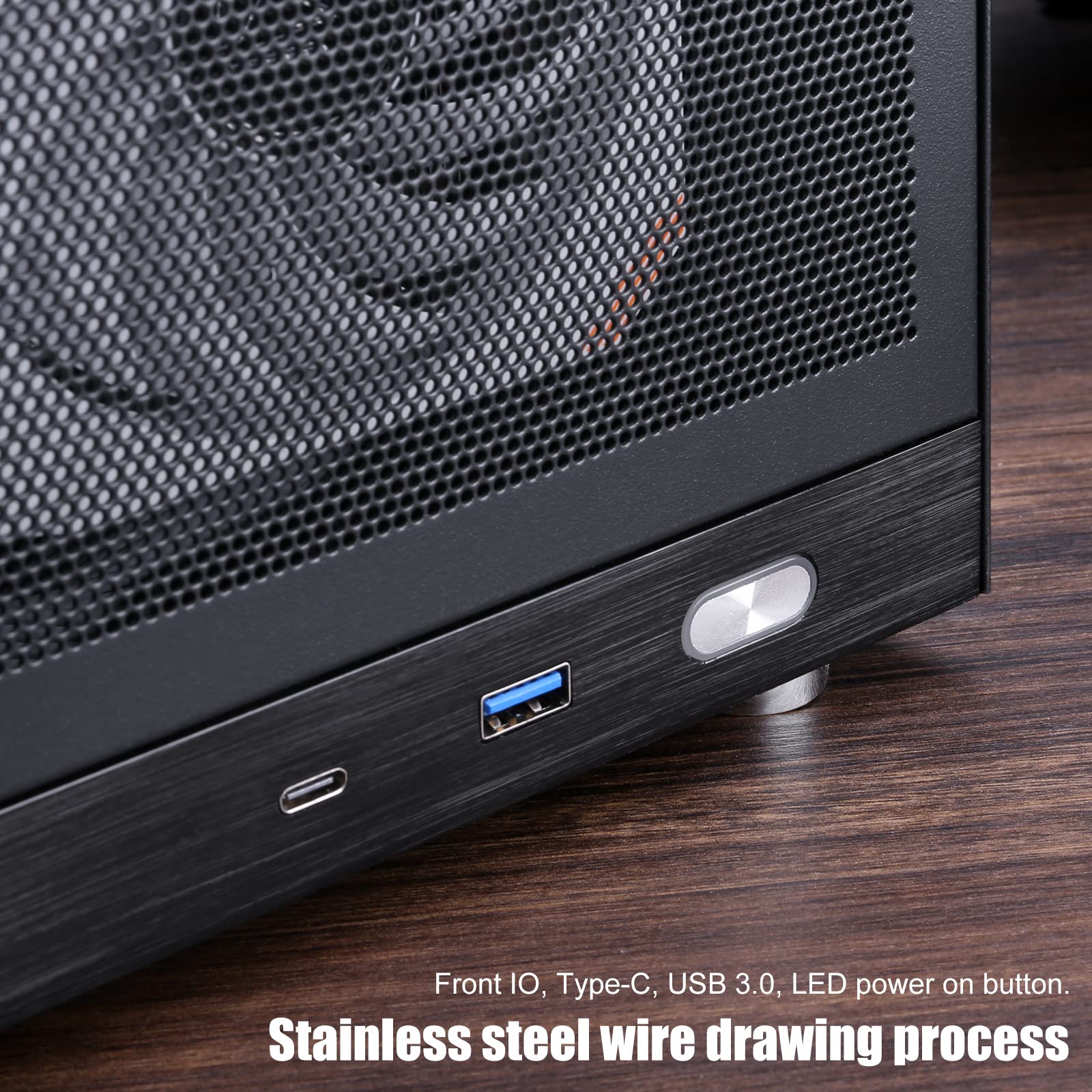 S300   Mini Itx Pc Gaming Case   Front I/O Usb 3.0 Type   C Port   Sfx Power Supply 100 130Mm   Cable Management System   Luminu