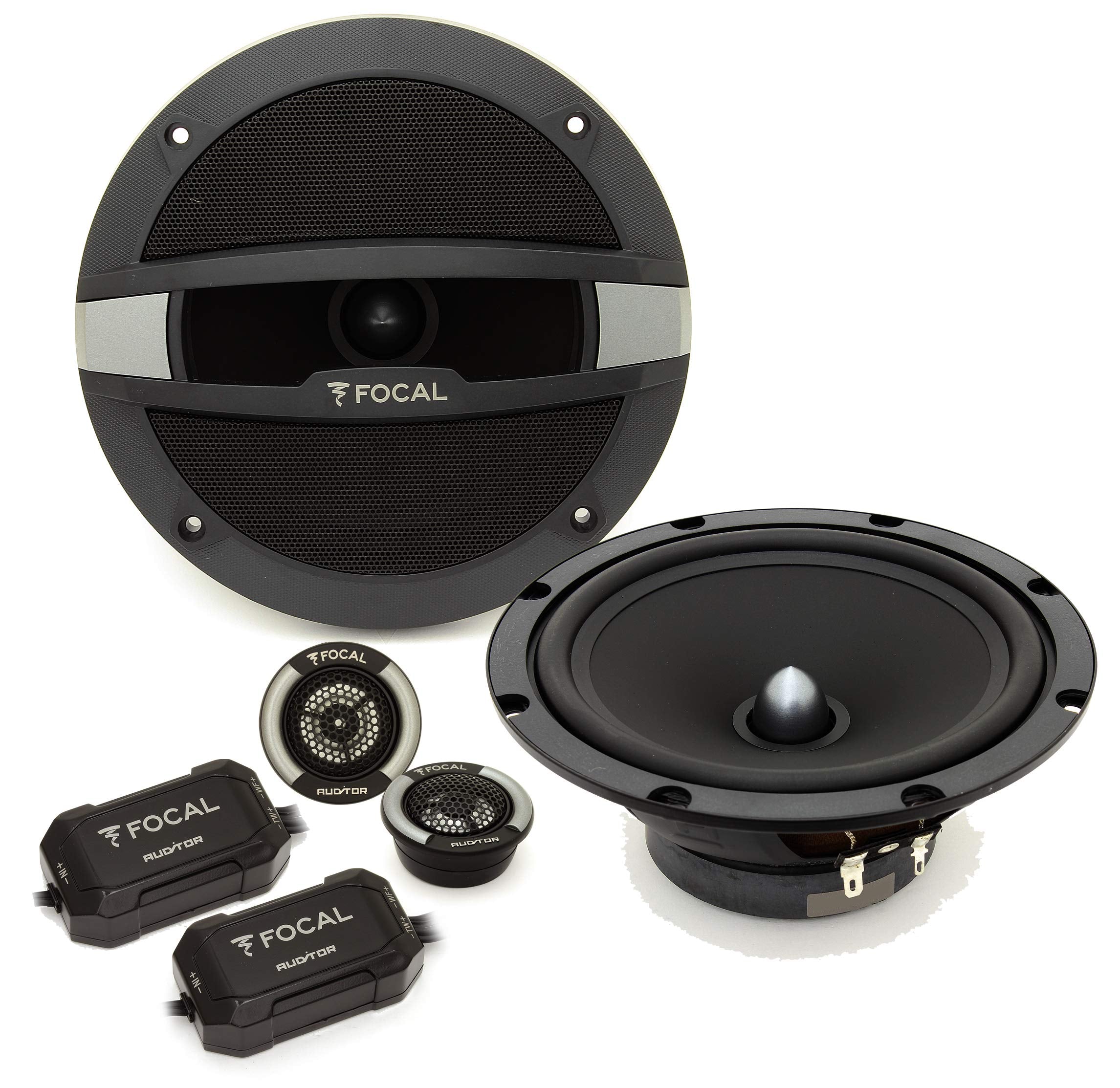 Focal 3Pkg Auditor R-165S2 6.5 120W Rms 2-Way Component Speaker System Auditor R-165C 6.5 120W Rms 2-Way Coaxial Speakers R-4280