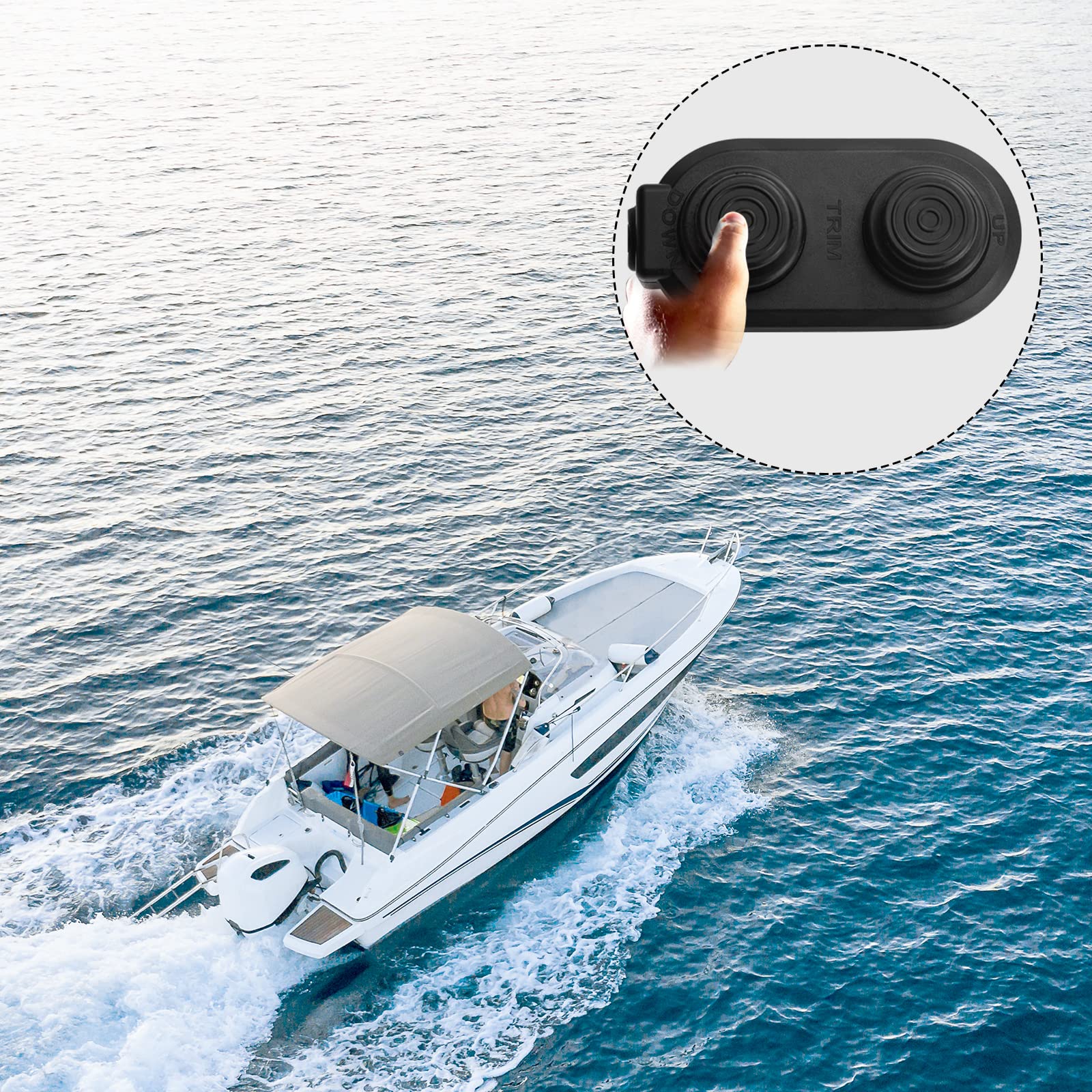 Besramtic Boat Tilt Trim Switch Black