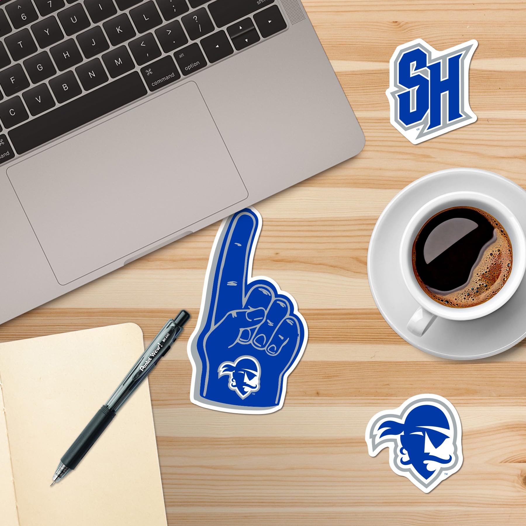 Seton Hall University 9Ct Vinyl Large Deluxe Stickers Variety Pack   Laptop, Water Bottle, Scrapbooking, Tablet, Skateboard, Ind