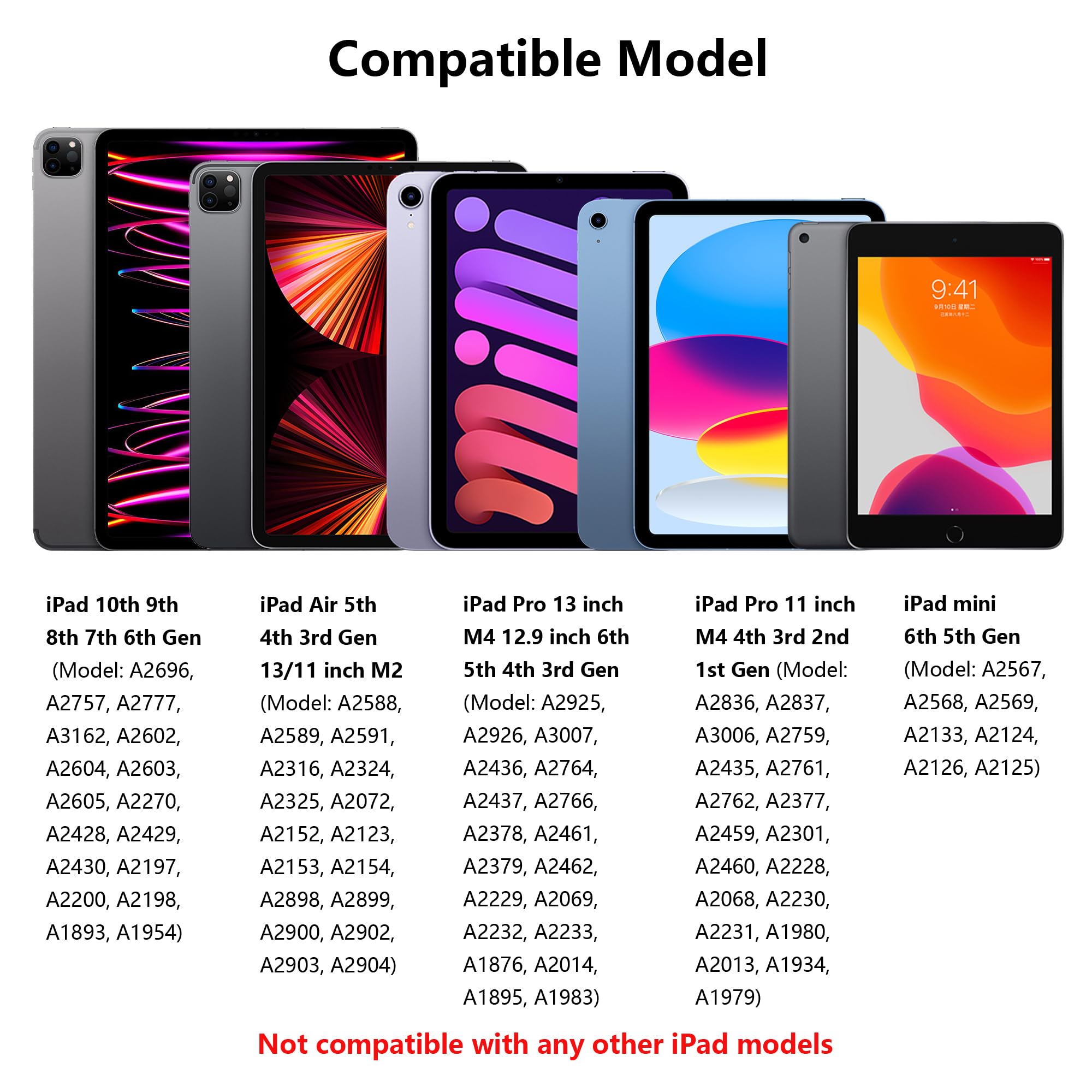 Stylus Pen For Ipad 2018 2024 Apple Pencil 1St Generation For Ipad 10Th 9Th 8Th 7Th 6Th Gen, Ipad Air 3Rd 4Th 5Th Gen, Ipad Pro