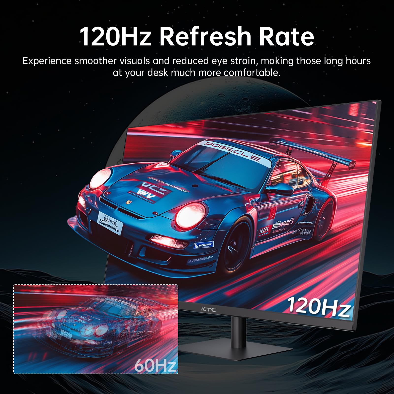 Ktc 32 Inch 2K Computer Monitor, Ips 1440P Monitor With Ultra Thin Bezels, Hdr10, Freesync/G Sync, Hdmi/Dp Ports, Tilt Adjustabl