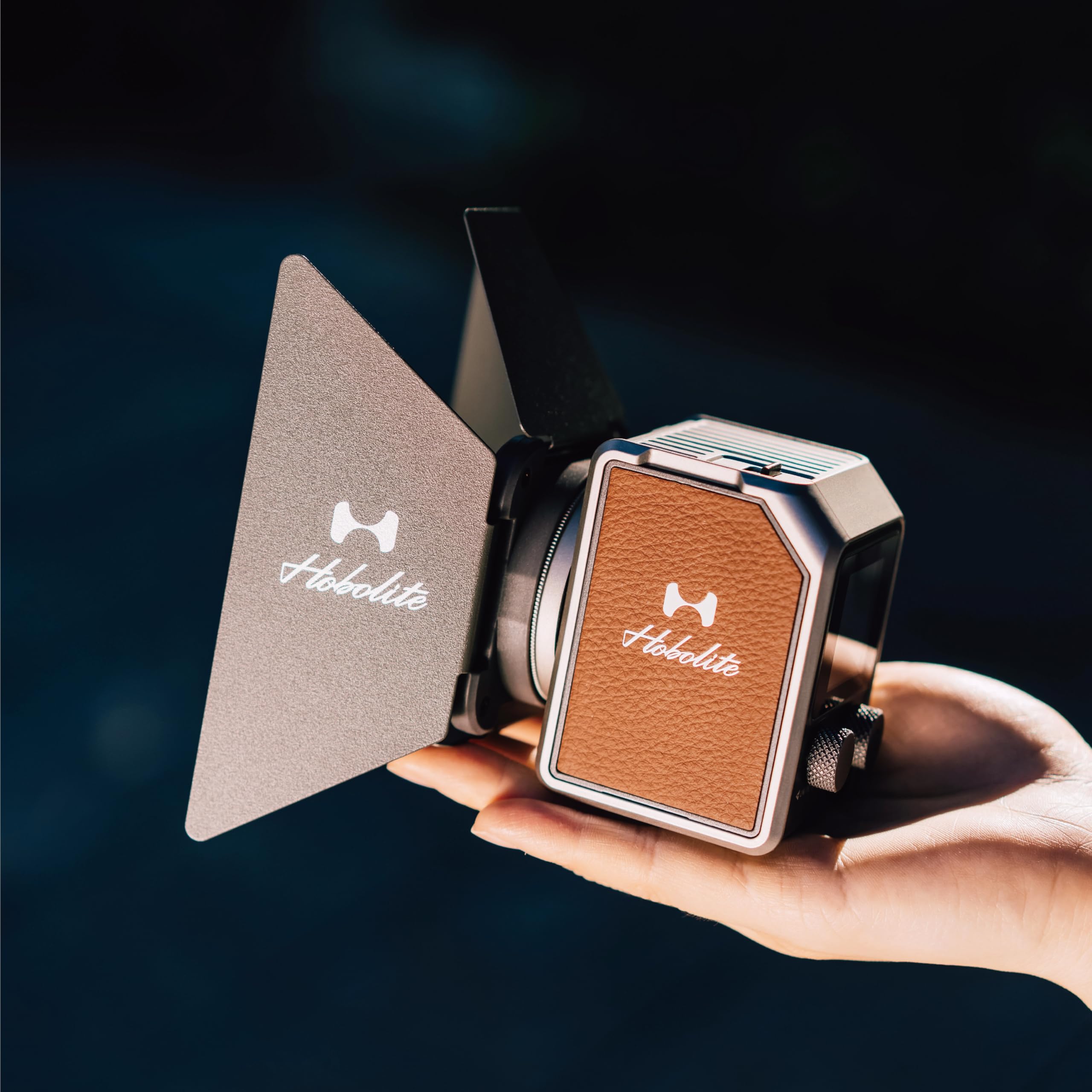 Hobolite Micro Led Video Light Standard Kit With Lcd Display, App Control, Barndoor, Cri/Tlci 96+, 2700 6500K Portable Continuou