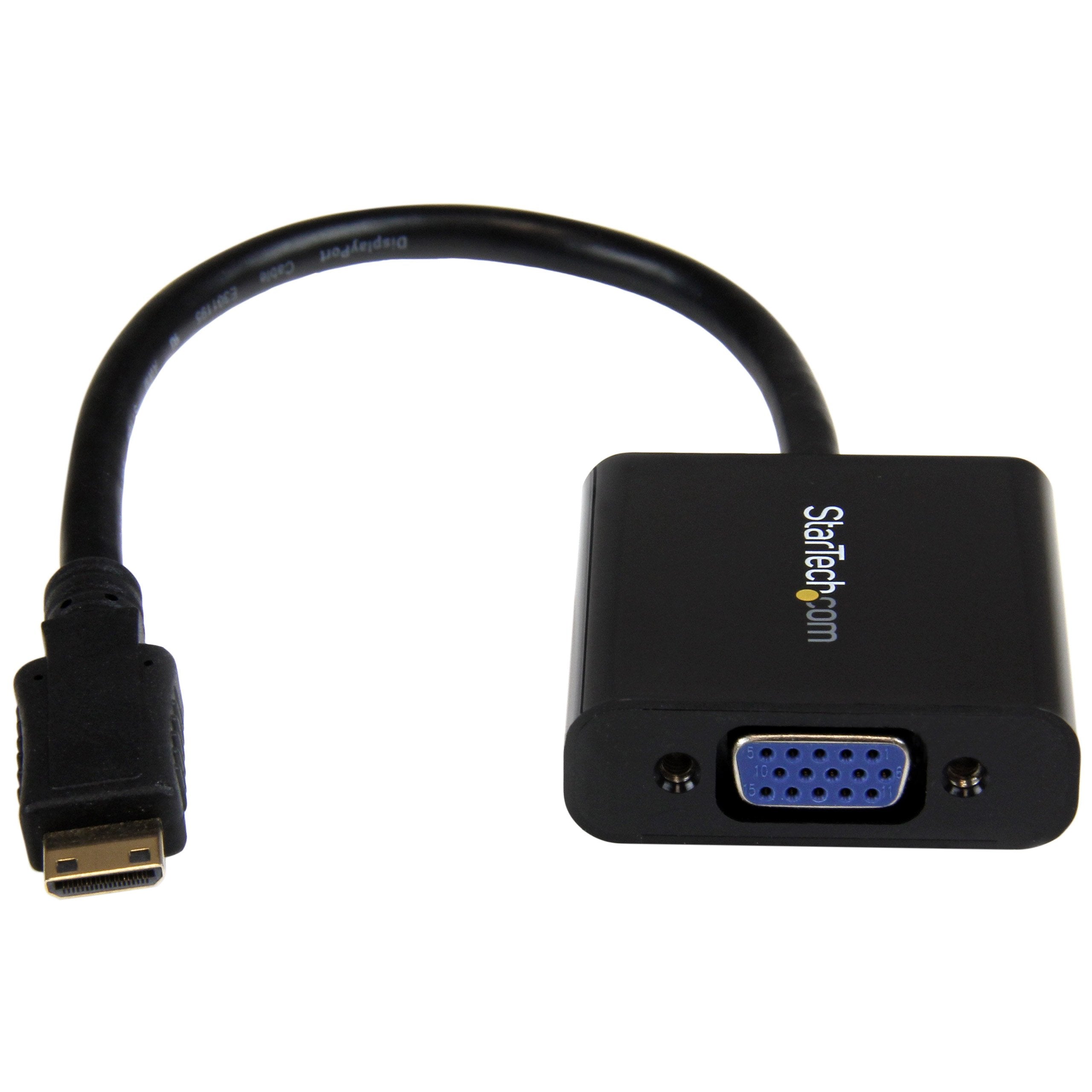 Startech.Com Mini Hdmi To Vga Adapter Converter For Digital Still Camera / Video Camera   1920X1080   Mini Hdmi Male To Vga Hd15