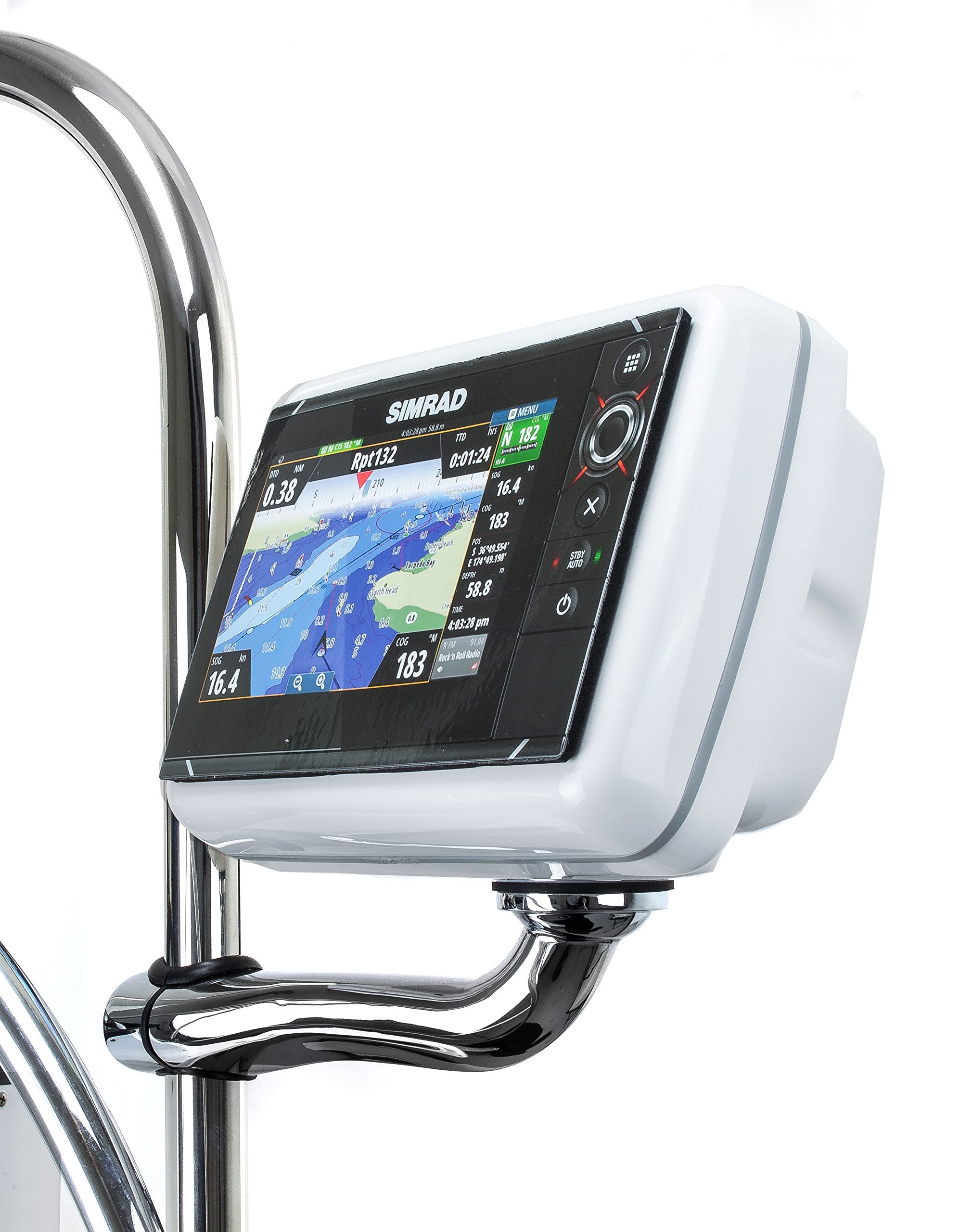 Navpod Rmx4406 Railmount Pre Cut For Simrad Nss7 Evo2/B&G Zeus2 7 (Fits 1'' Or 1.25'' Tubing)