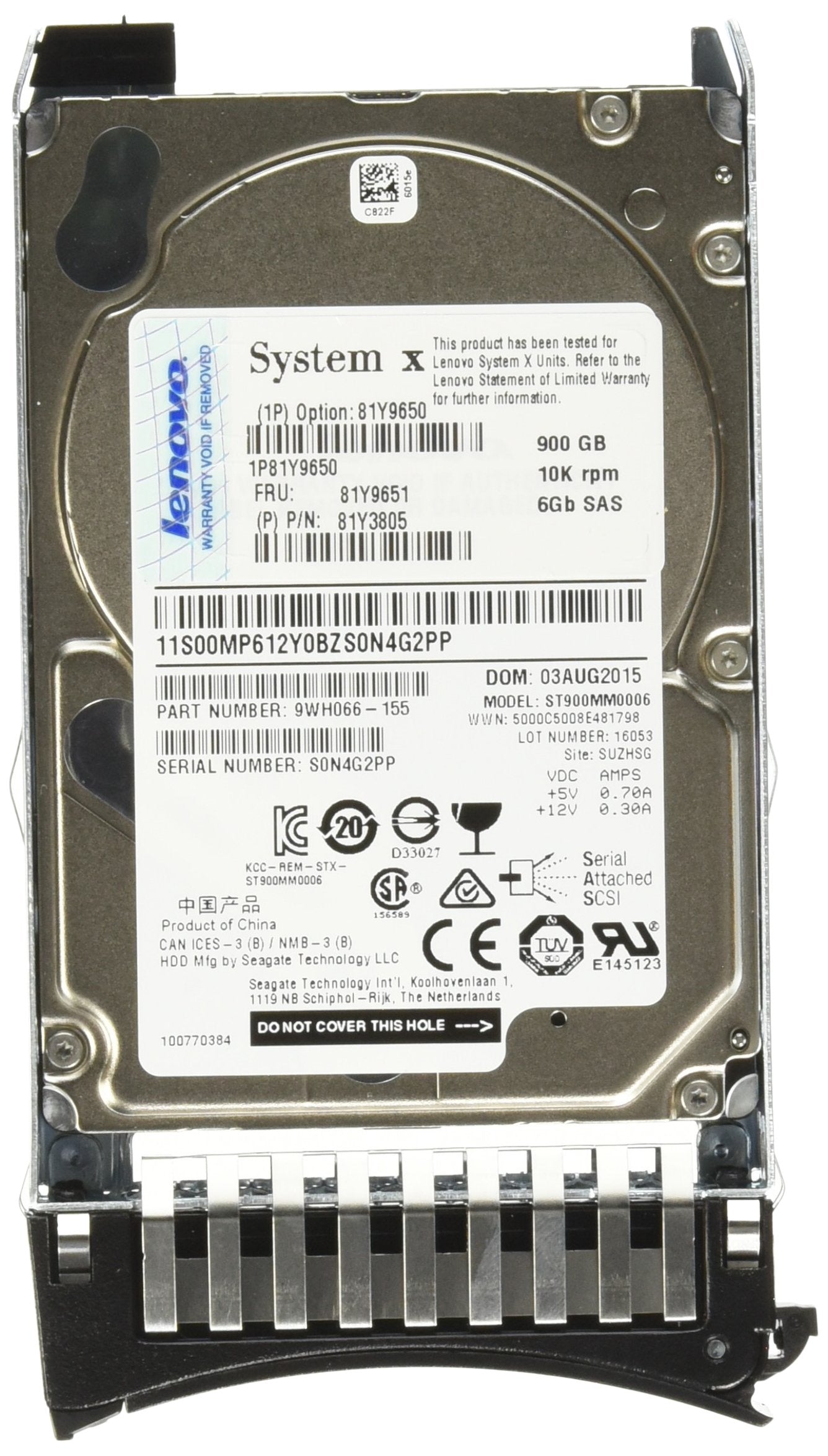 IBM 900 GB 2.5-Inch Internal Hard Drive 81Y9650