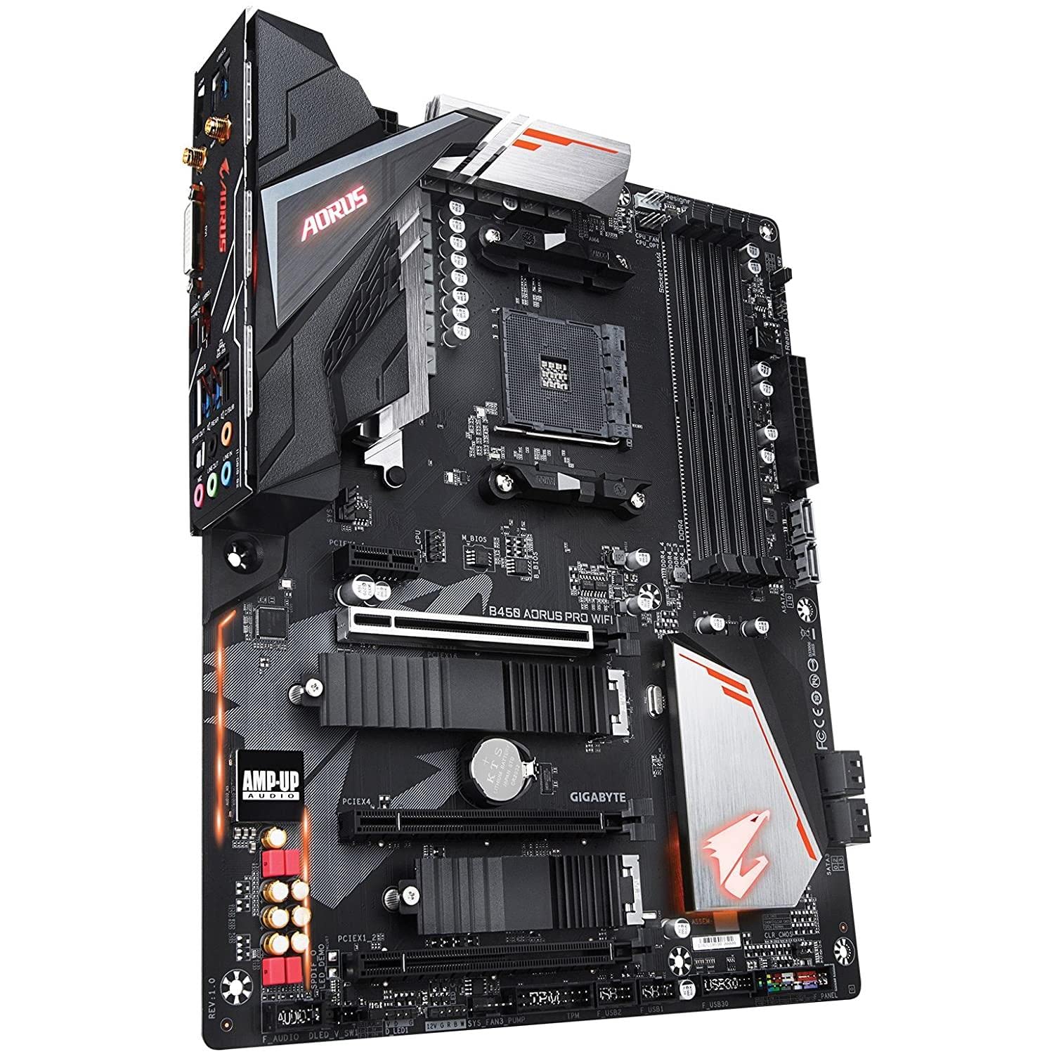 Gigabyte B450 Aorus Pro Wi Fi (Amd Ryzen Am4/Atx/M.2 Thermal Guard With Onboard Wi Fi/Hdmi/Dvi/Usb 3.1 Gen 2/Ddr4/Motherboard)