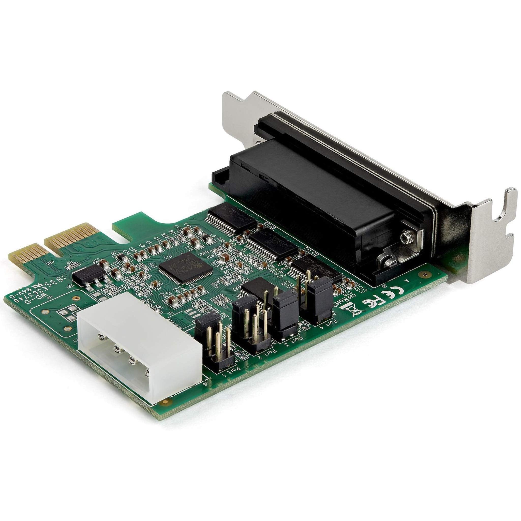 Startech.Com 4 Port Pci Express Rs232 Serial Adapter Card   Pcie Rs232 Serial Host Controller Card   Pcie To Serial Db9   16950