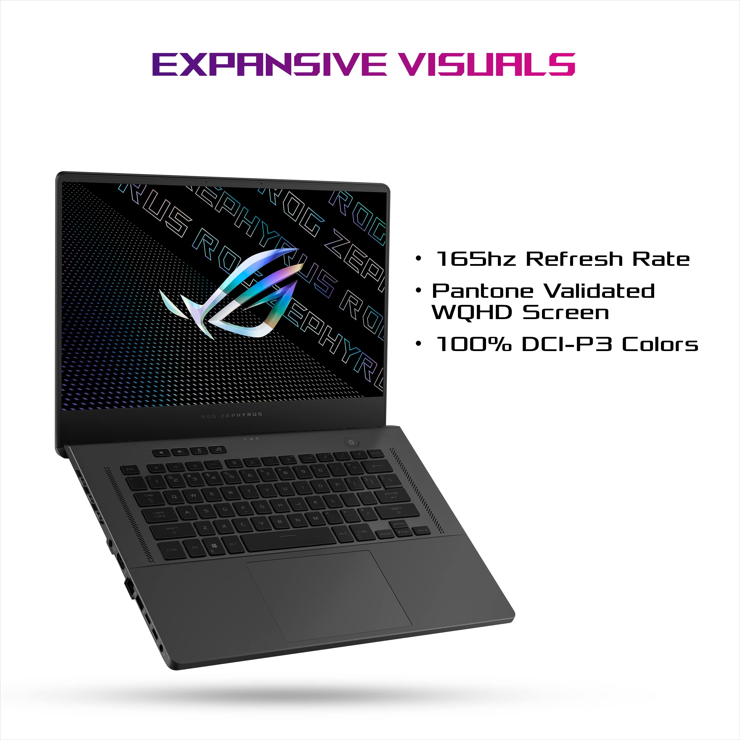 Asus Rog Zephyrus G15 Ultra Slim Gaming Laptop, 15.6    165Hz Qhd Display, Geforce Rtx 3080, Amd Ryzen 9 5900Hs, 16Gb Ddr4, 1Tb