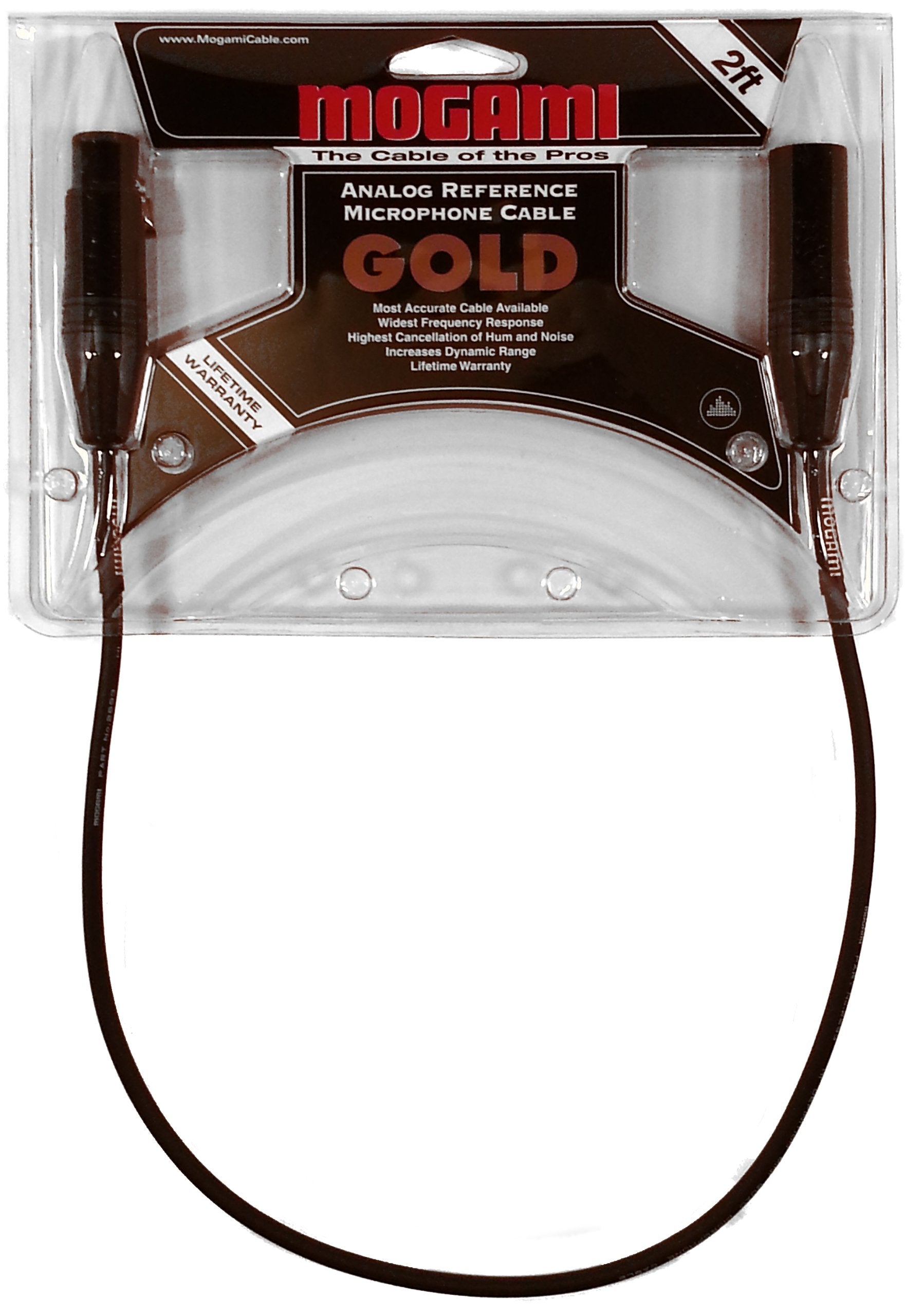 Mogami Gold Studio 02 Xlr To Xlr Quad Conductor Patch Cable 2 Feet