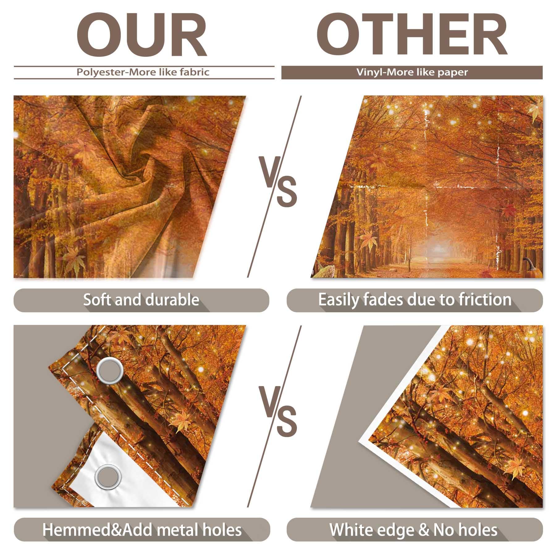 Swepuck 7X5Ft Fall Photography Backdrop Autumn Maple Leaves Pumpkin Friendsgiving Background Thanksgiving Party Supplies Farm Ha