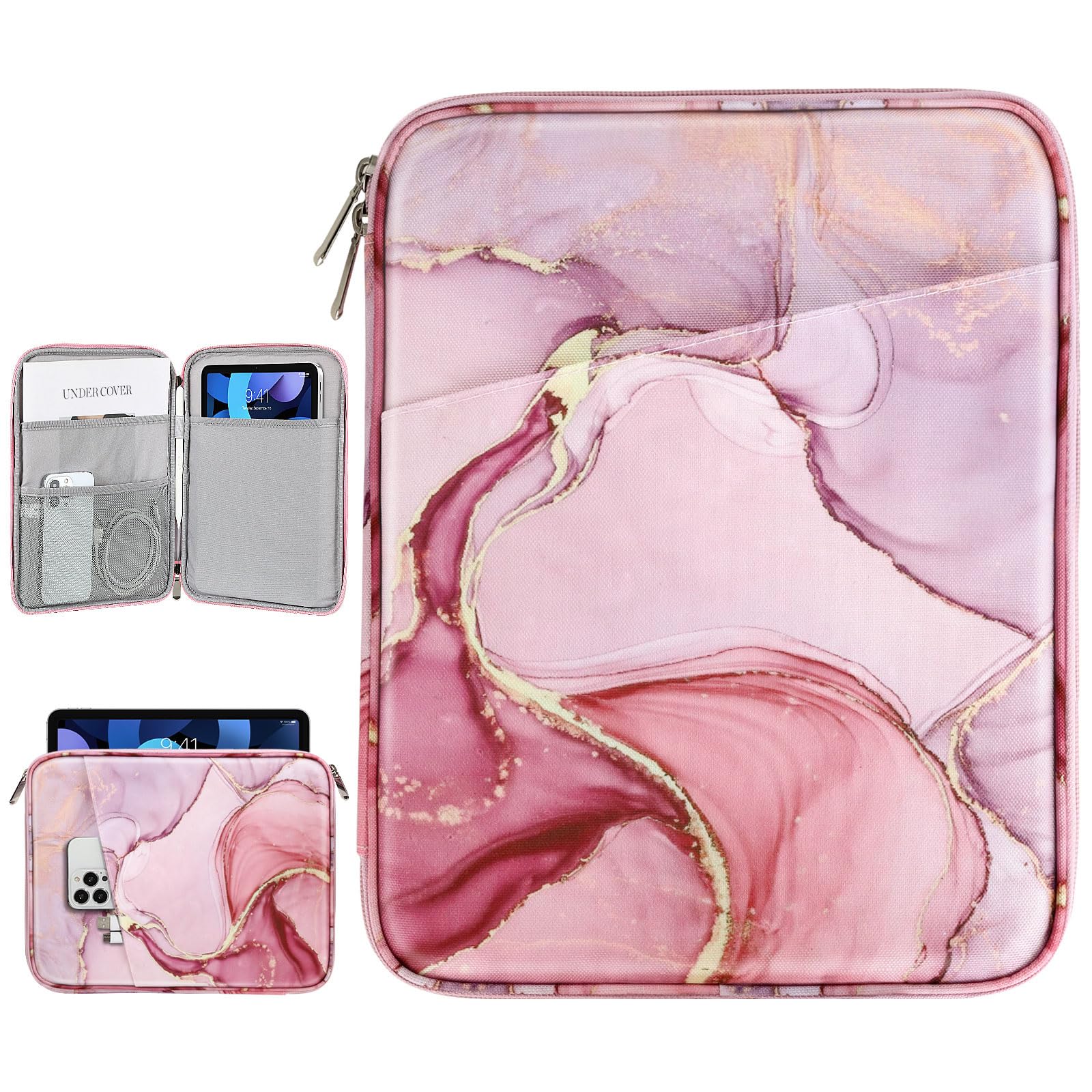 Dadanism 9-11 Inch Tablet Sleeve Bag Carrying Case for iPad 9/8/7th Gen 10.2, iPad Air 11 2024, iPad Pro 11 M4 M2 2024, iPad Air