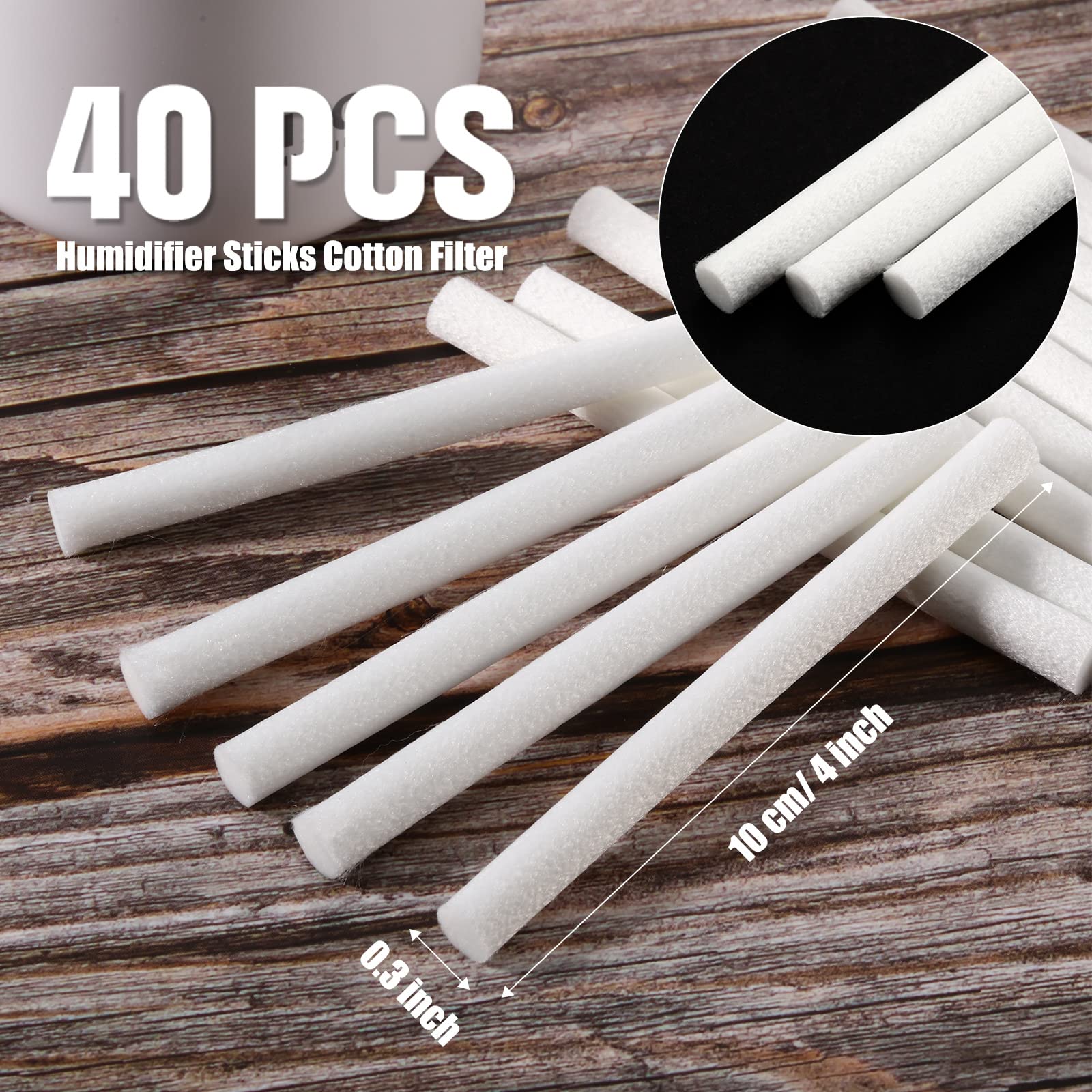 Humidifier Filter Cotton Refill Travel Mini Sticks Car Humidifier Replacement Parts For Portable Personal Usb Powered Smart Humi