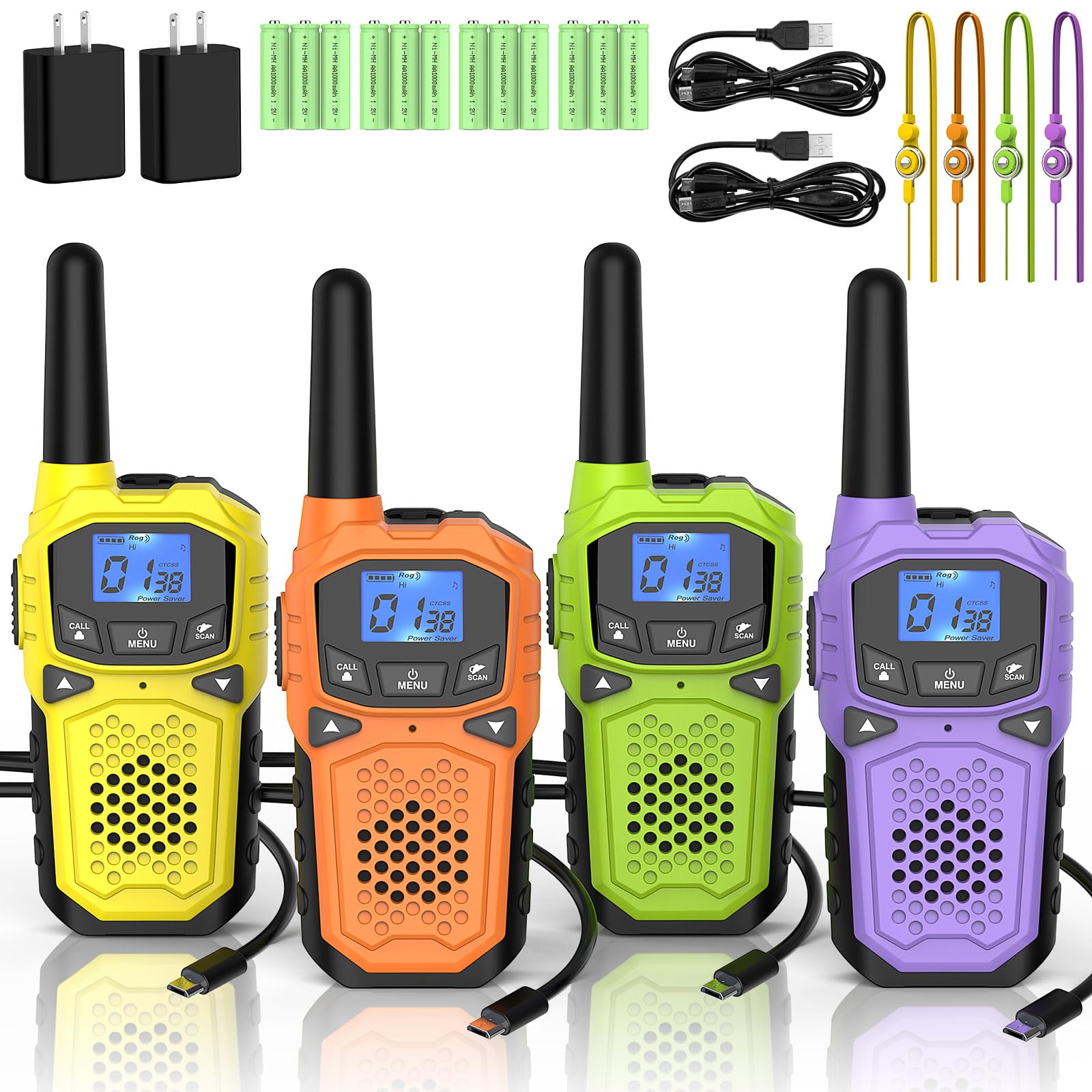 Walkie Talkies For Adults  Woktok Long Range Two Way Radio For Camping Hiking Hand Held Hiking Accessories Camping Gear Xmas Bir