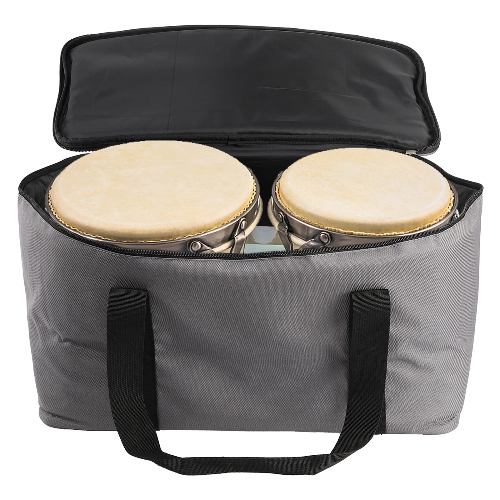 Youeon Bongo Drum Bag With Carrying Grip, 18 Inch Standard Size Padded Bongo Gig Bag Bass Drum Fabric Bag With Dense Protective