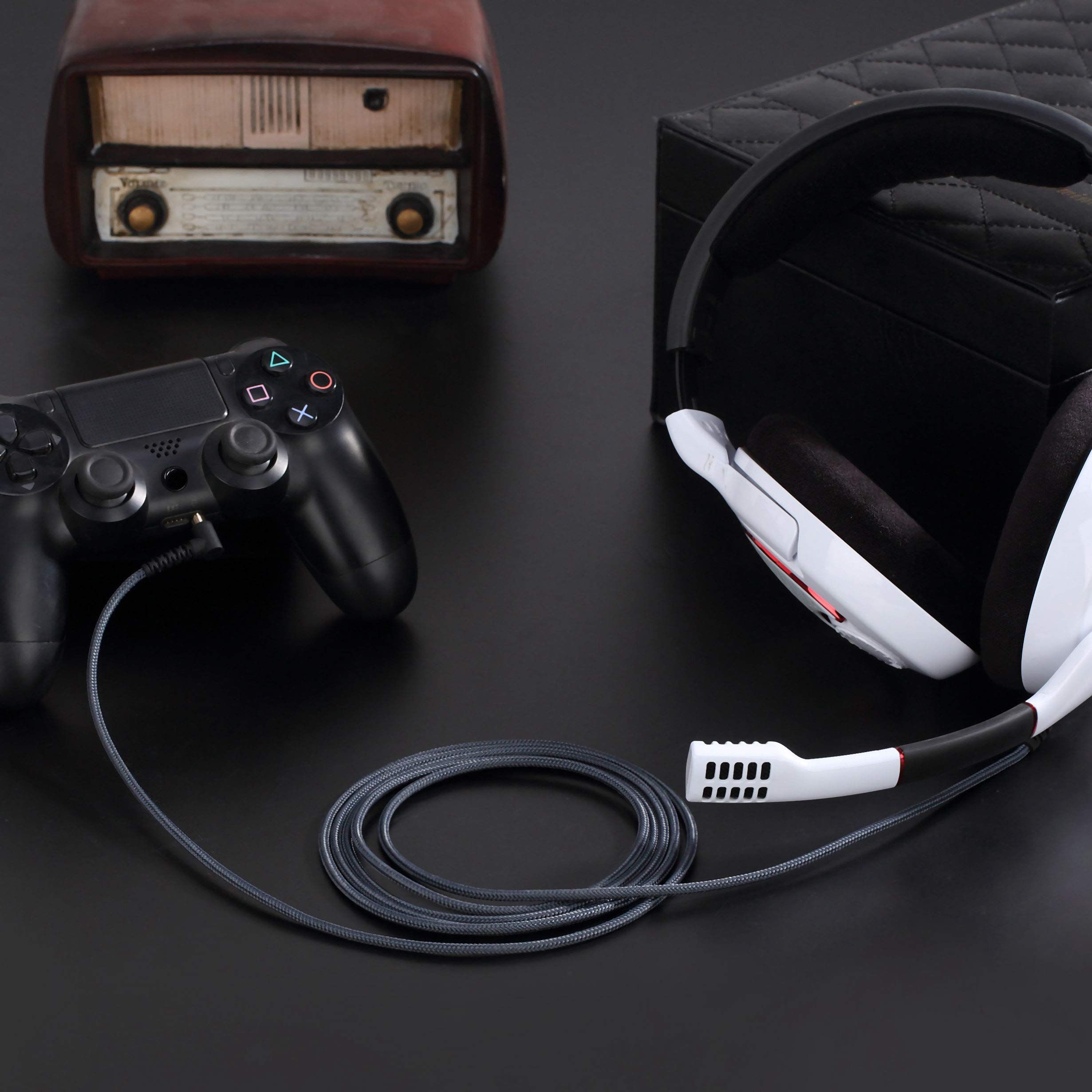 Audio Replacement Headphone Cable   Compatible With Sennheiser Game One, Zero, Pc 373D, Gsp 350, 500, 600 Gaming Headsets And Ps