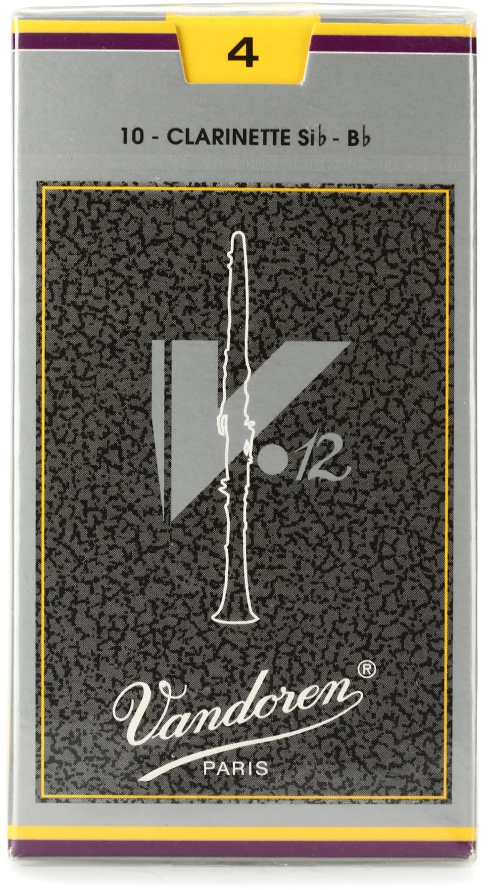 Vandoren Cr194 Bb Clarinet V.12 Reeds Strength 4; Box Of 10