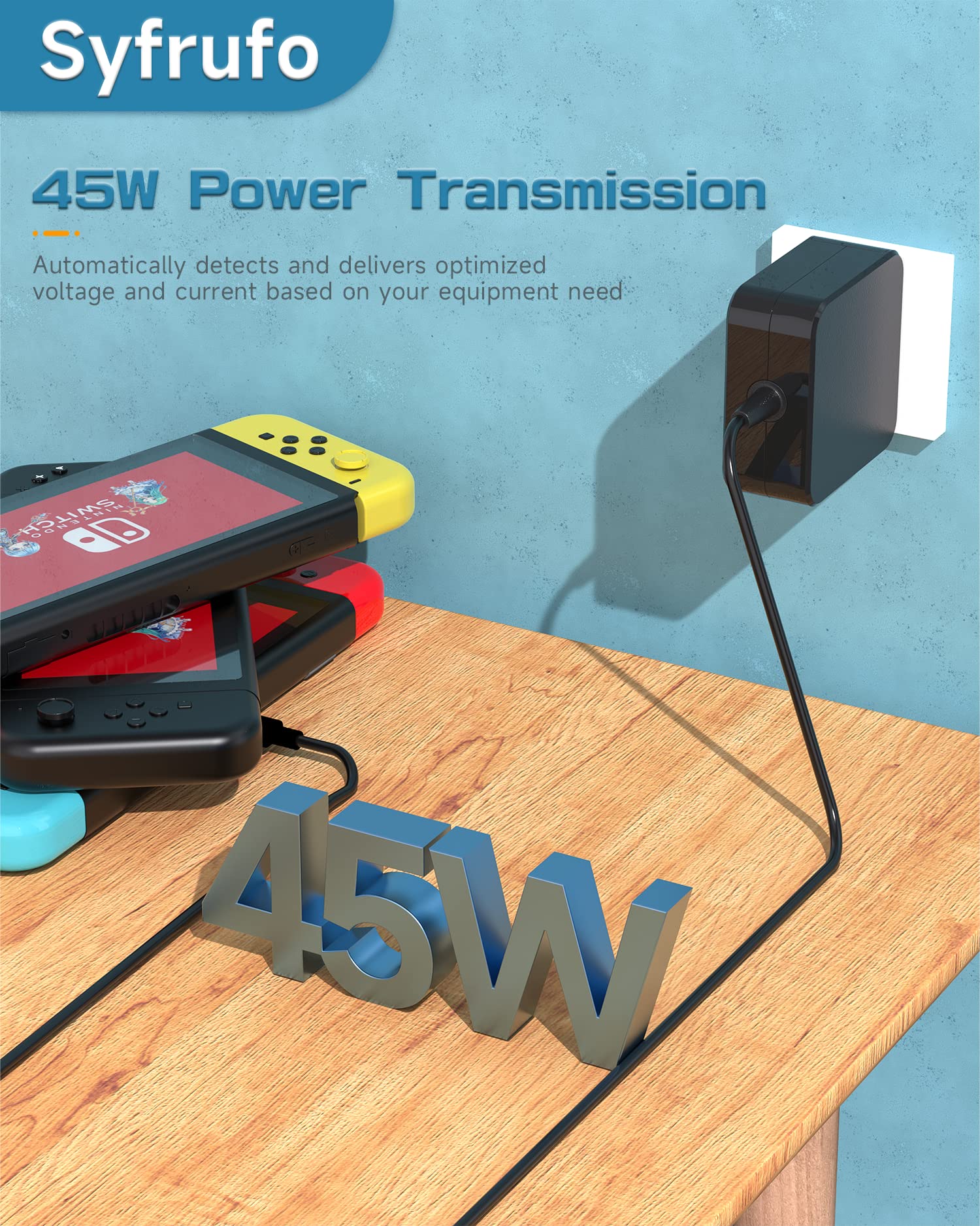 45W Usb-C Charger For Steam Deck, 6.5Ft Usb C Fast Power Supply For Nintendo Switch Lite, Switch Oled, Xbox Controller Type-C Ad