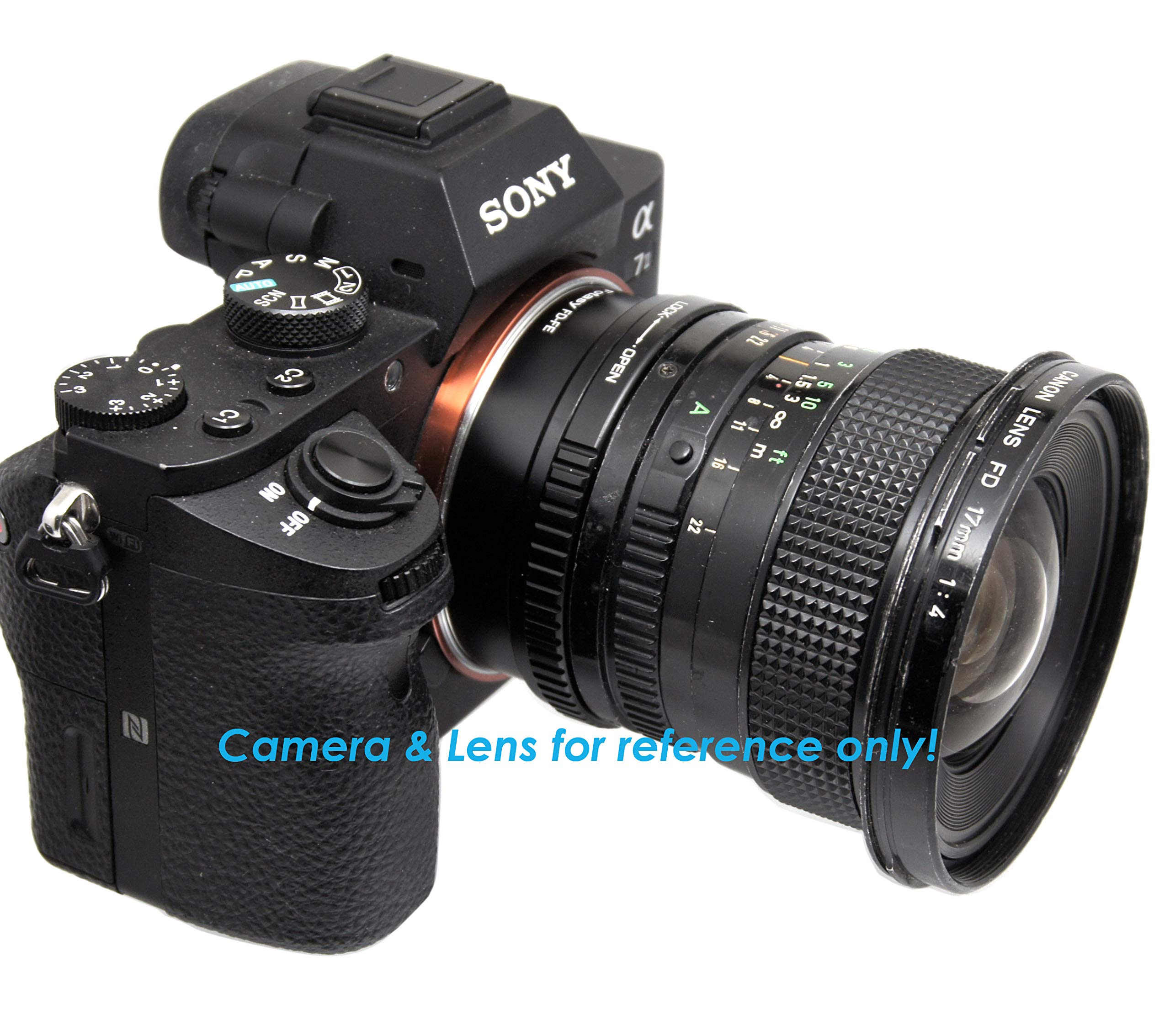 Fotasy Cannon Fd Lens To E Mount Adapter, Fd E Mount, Fd Lens To E, Compatible With Sony Mirrorless A7 A7R A7S Ii Iii Iv A9 A7C