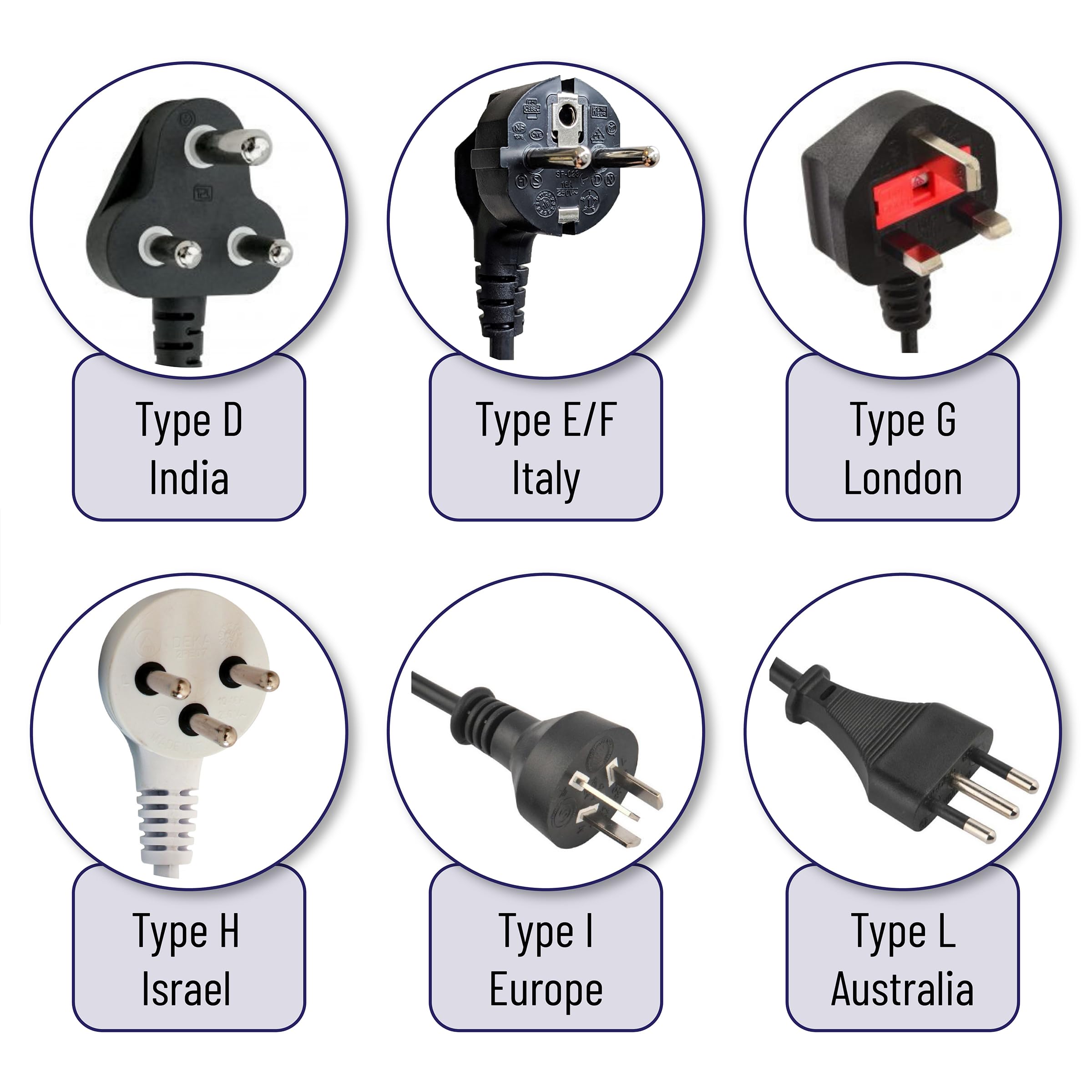 Bates  Europe To Us Plug Adapter, 5 Pack, (Type A & B), European To Us Plug Adapter, Eu To Us Plug Adapter, Adapter Europe To Us