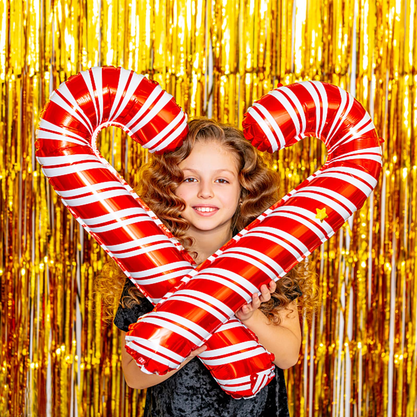 3 Pack Gold Fringe Backdrop Curtain Tinsel Party Streamers Birthday Party Decorations New Year Photo Booth Backdrop Halloween Ch