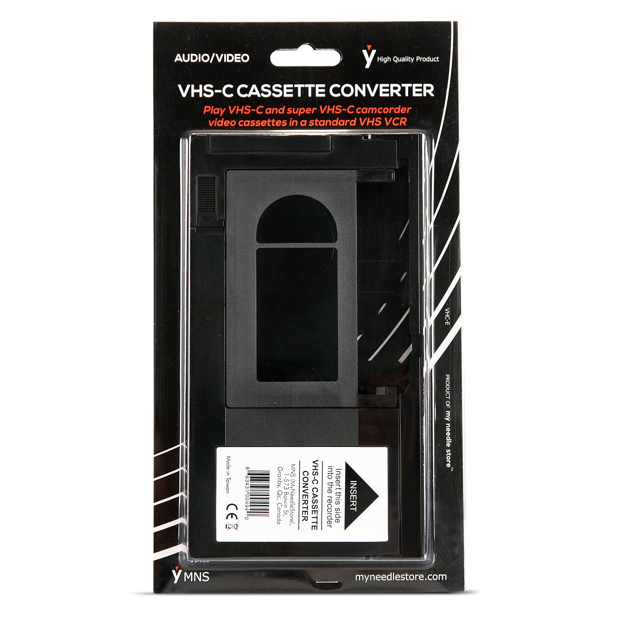Original Factory Sealed My Needle Store Cassette Adapter For Camcorders Svhs Vhs C To Vhs   Ideal For Vcr Player, Vhs Tapes, Vid