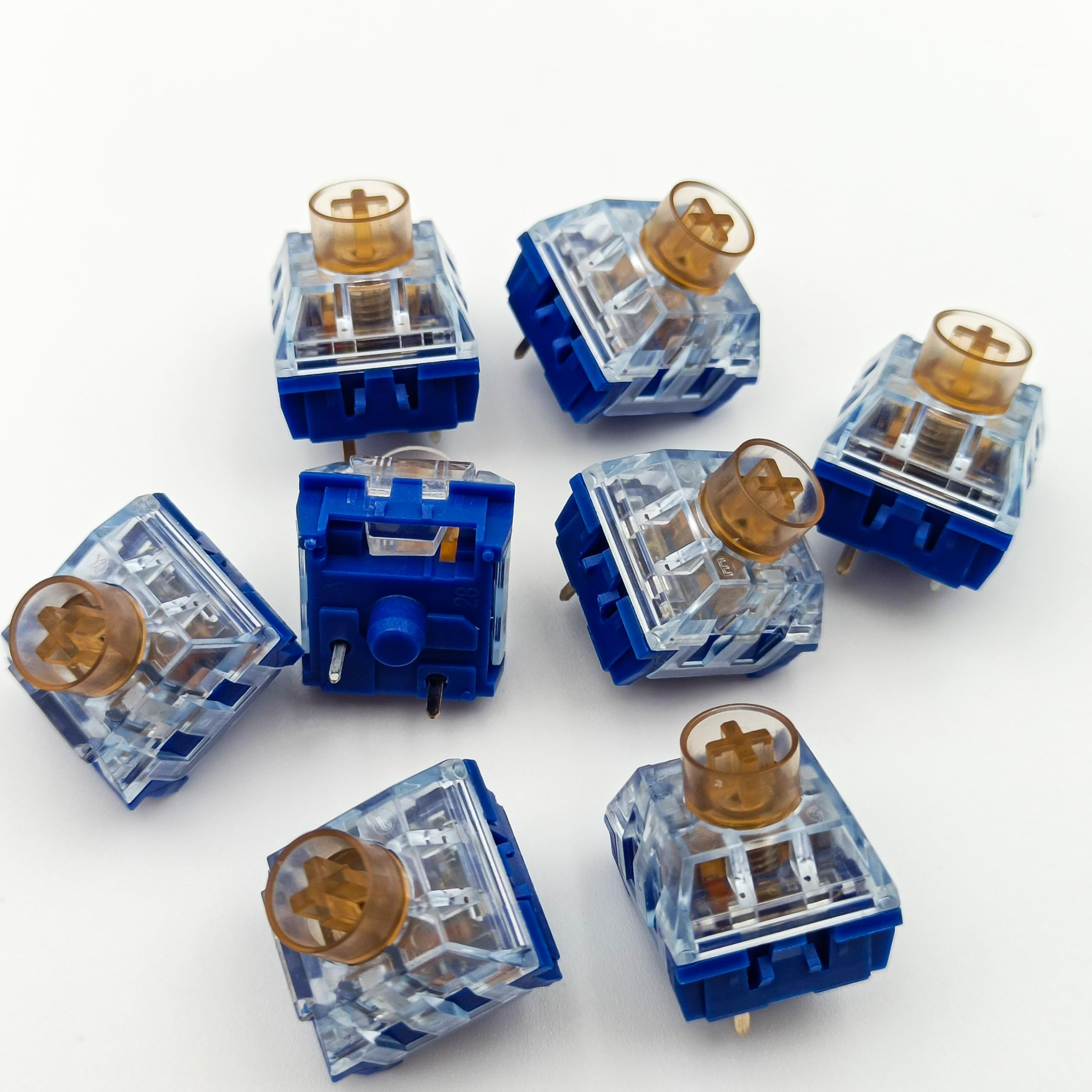 Zjmehty Silent Keyboard Switches,Kailh Box Deep Sea Silent Whale Switches For Mechanical Keyboard,3 Pin 45Gf Tactile/Dustproof/L