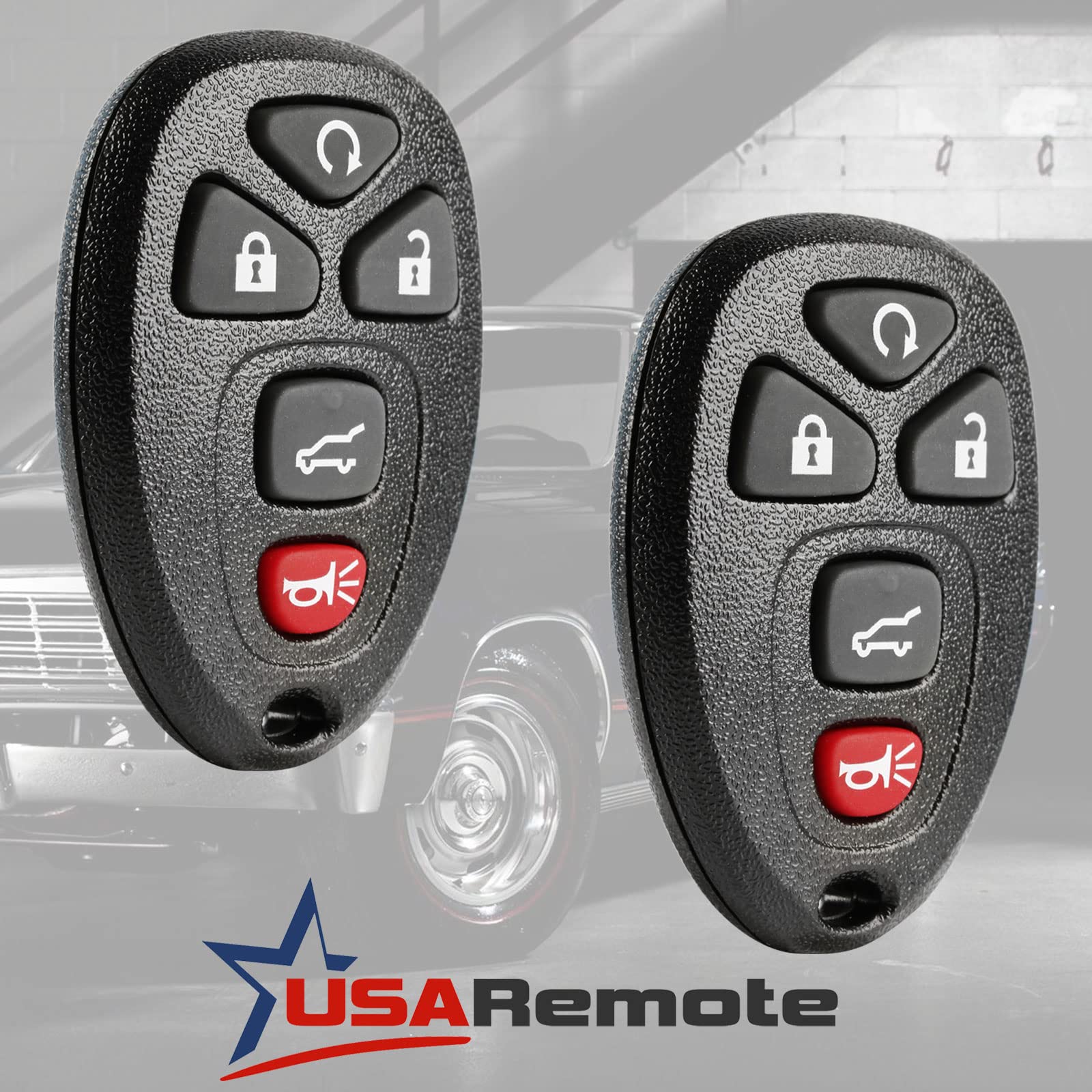 Key Fob Keyless Entry Remote With Ignition Key Fits Chevy Suburban Tahoe Traverse/Gmc Acadia Yukon/Cadillac Escalade Srx/Buick E