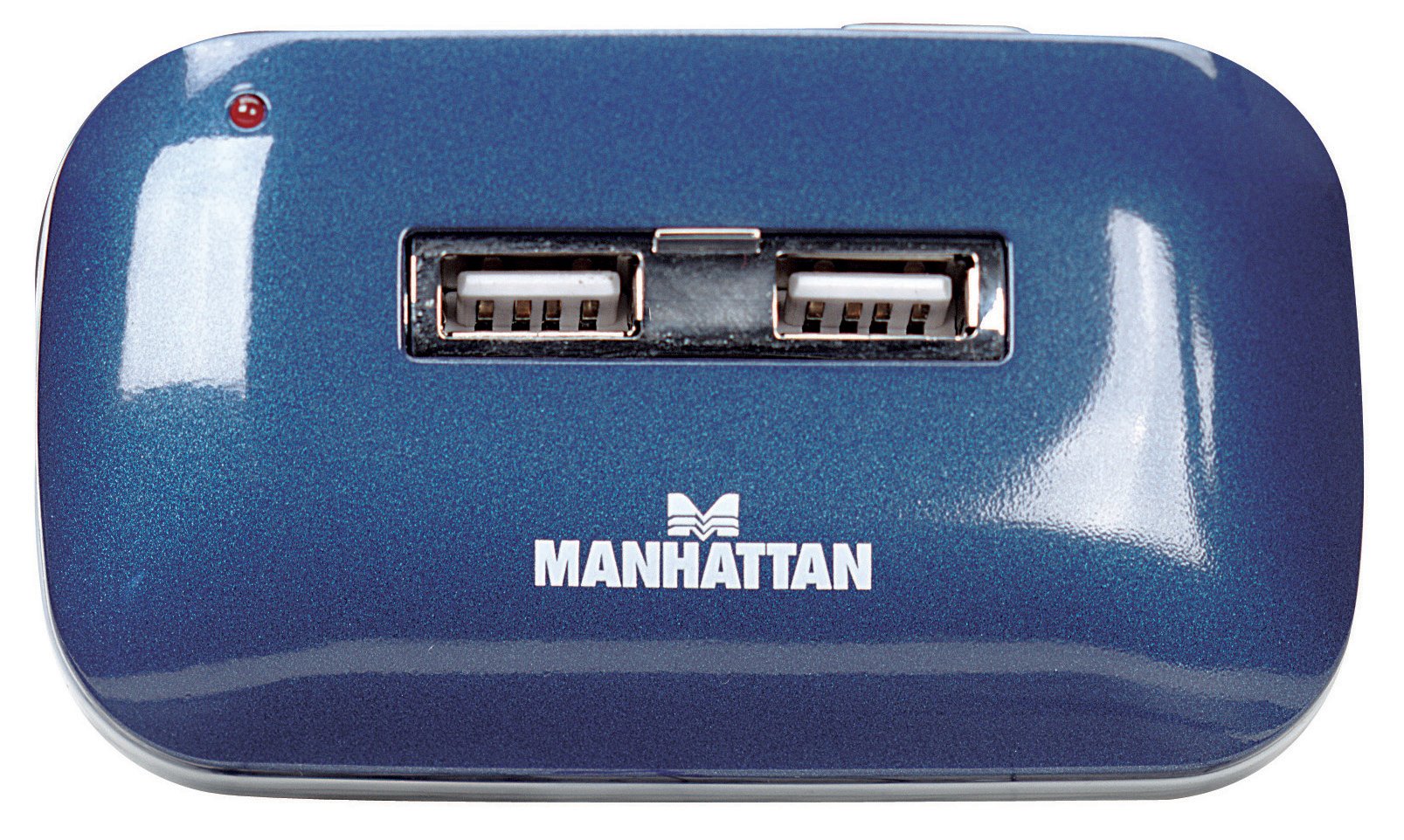 Manhattan 7 Port Usb 2.0 Ultra Hub, Plug And Play C Windows And Mac Compatible (161039)