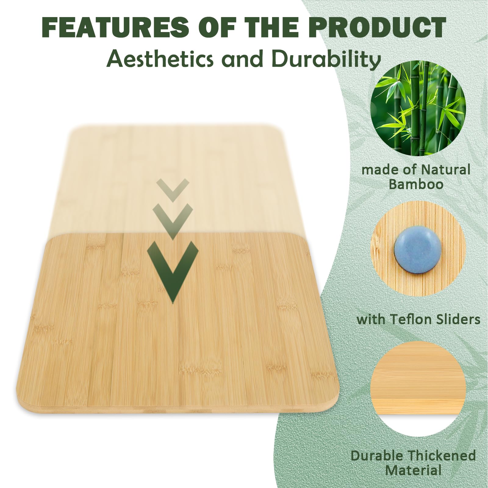 Bamboo Appliance Slider Fit For Breville Barista Espresso Machine 870/878   Under Cabinet Sliding Tray Caddy For Breville Barist