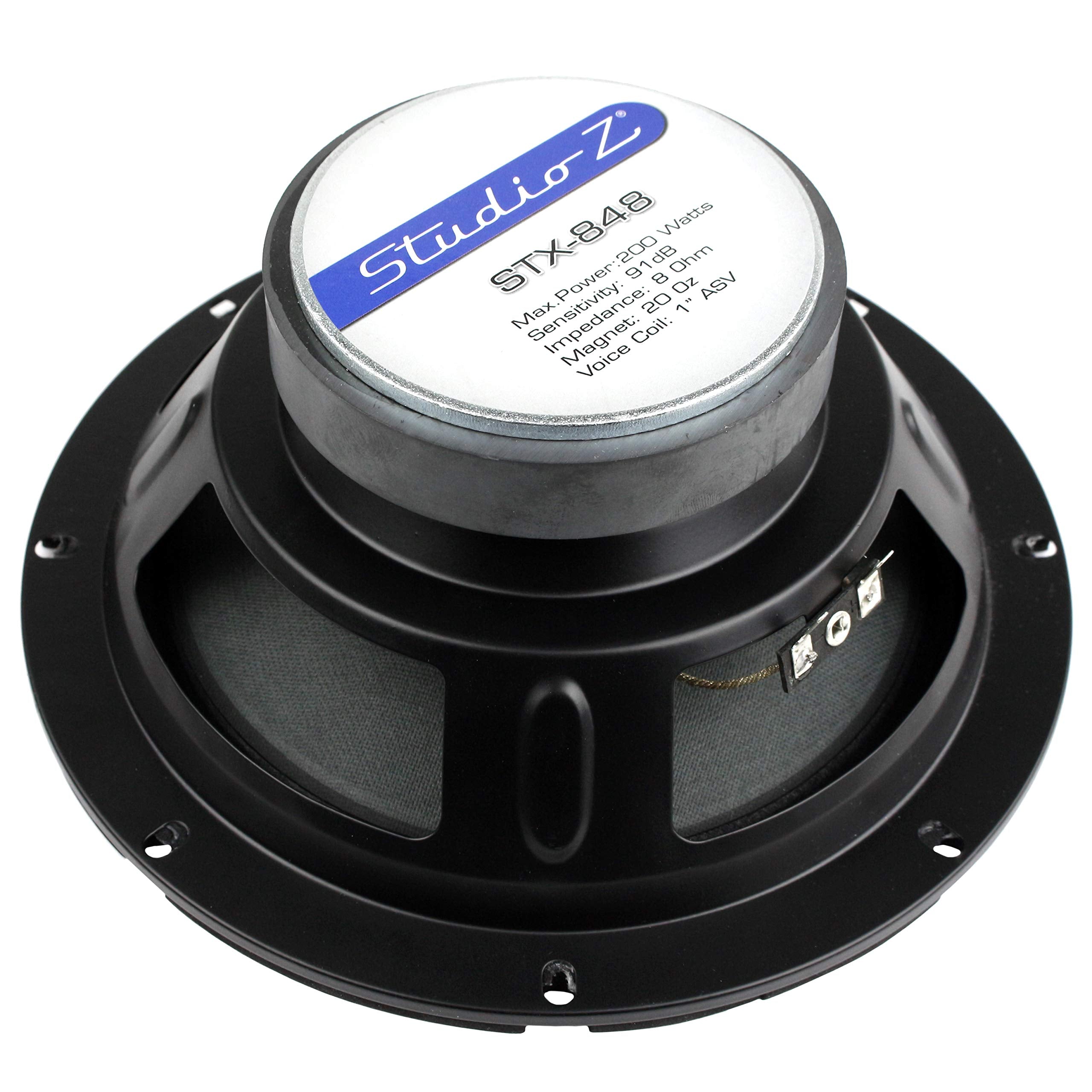 Audiopipe Stx848 Studio Z 8 Replacement Woofer 250W Max. 8 Ohm Svc