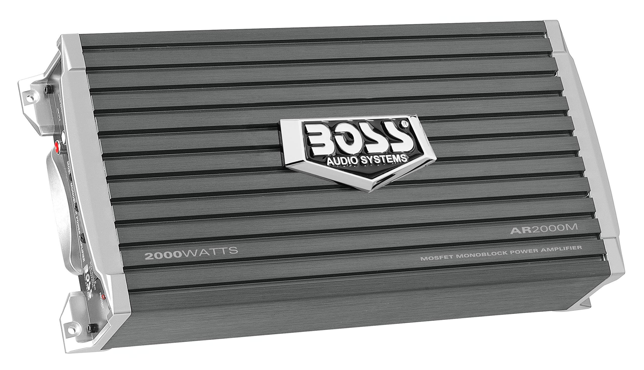 Boss Audio Systems Ar2000M Monoblock Car Amplifier - 2000 High Output, High/Low Level Inputs, Low-Pass Crossover, Hook Up To Sub