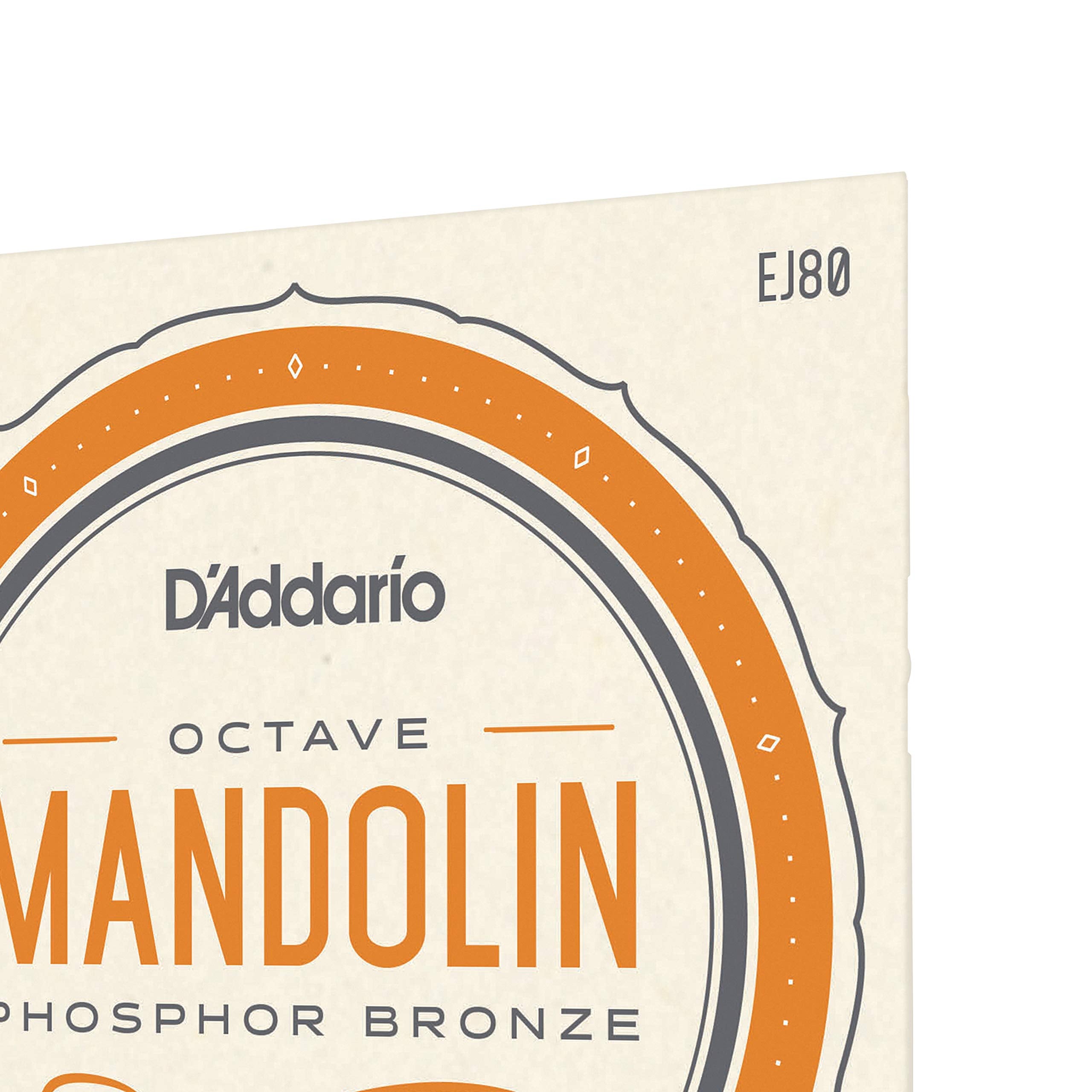 D'Addario Ej80 Phosphor Bronze Octave Mandolin Strings, Medium, 12 46