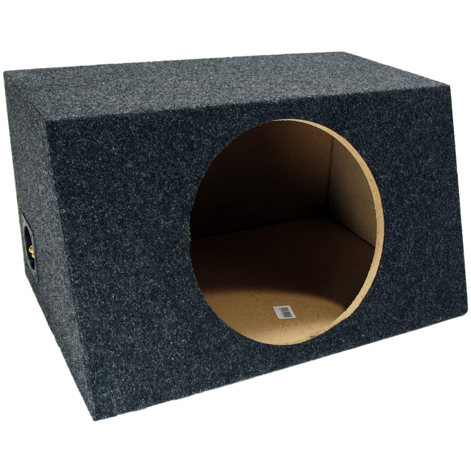 American Sound Connection Car Audio Single 12'' Sealed Subwoofer Salnted Hatchback Stereo Sub Box Enclosure