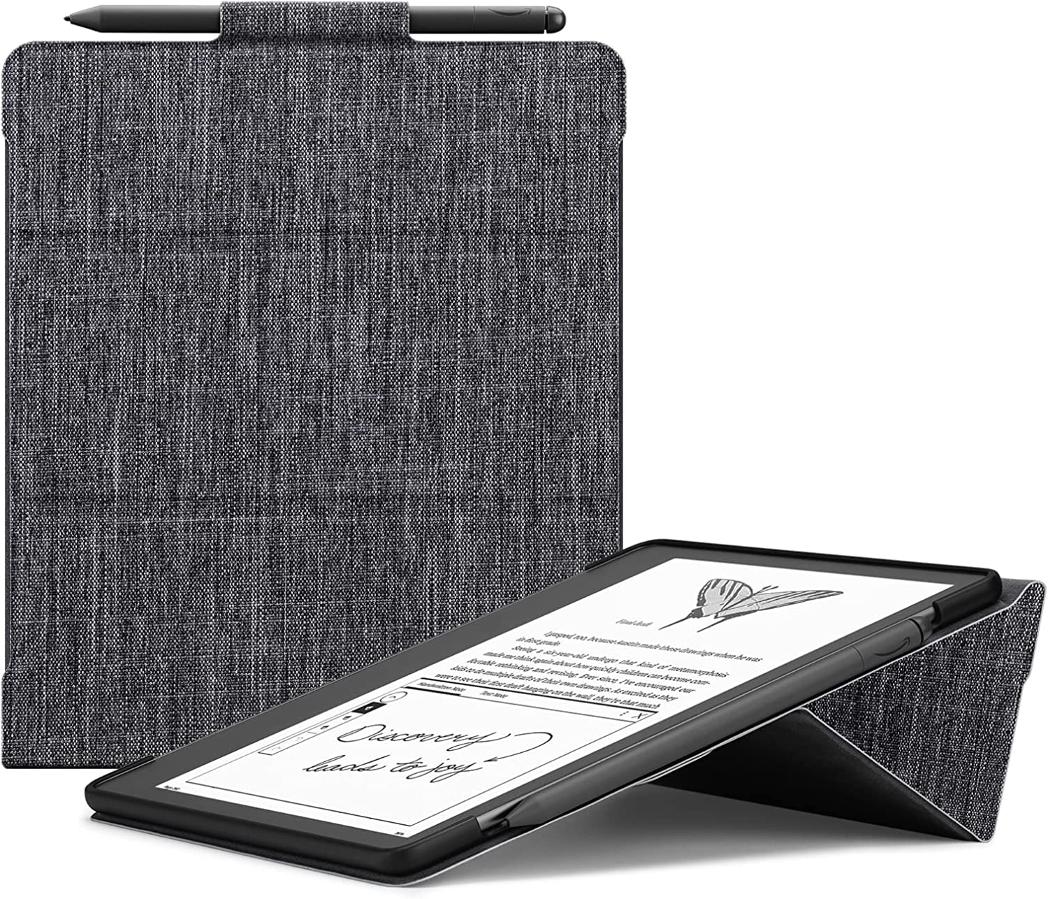 Ayotu Stand Case For Kindle Scribe 10.2 Inch (2022 Released)   Auto Sleep/Wake, Premium Sturdy Fabric Cover With Pen Holder, Onl
