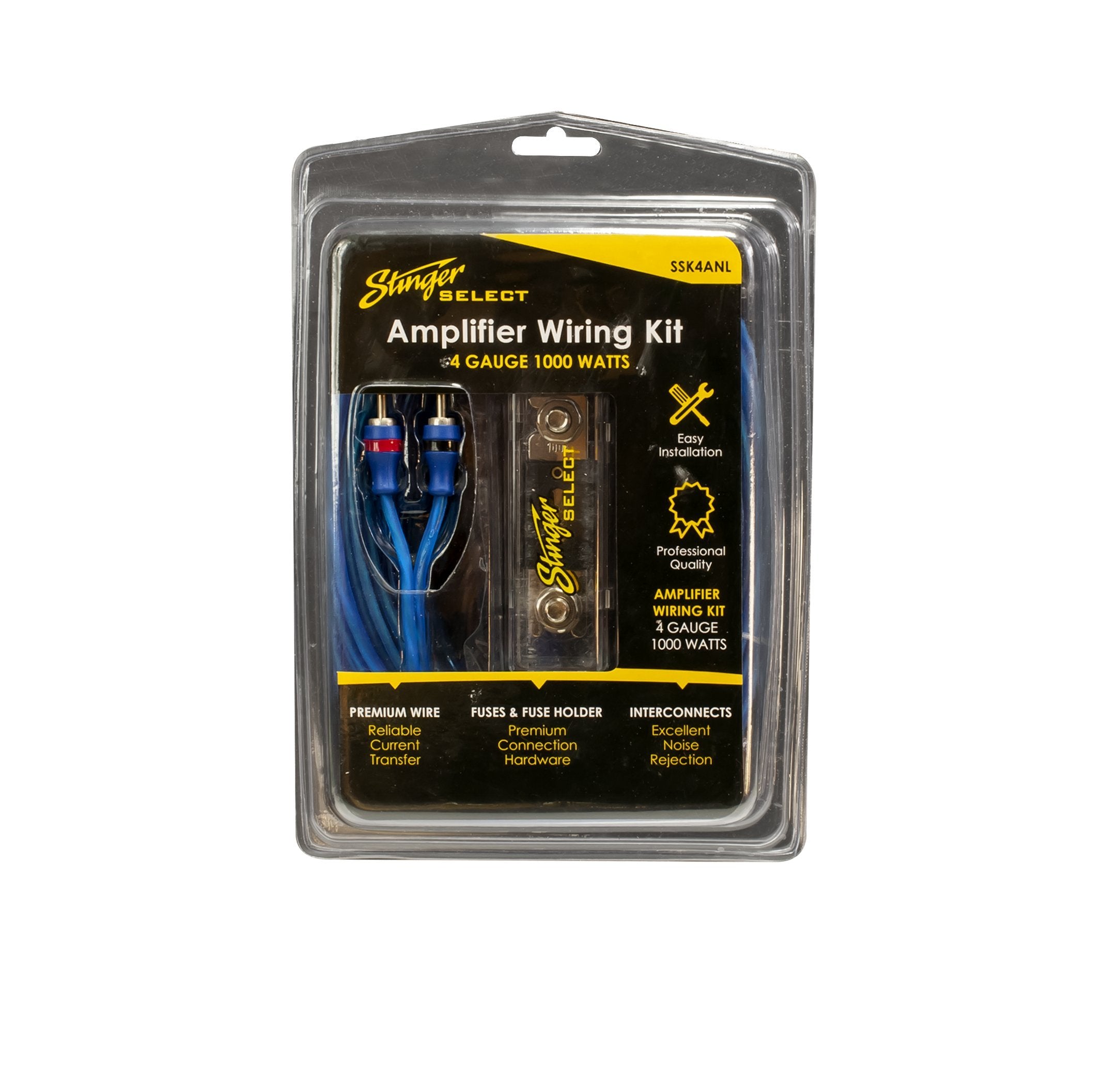 Stinger Ssk4Anl 4Ga 1000W Complete Wiring Kit, Blue, 10.25'''' X 7'''' X 4''''''