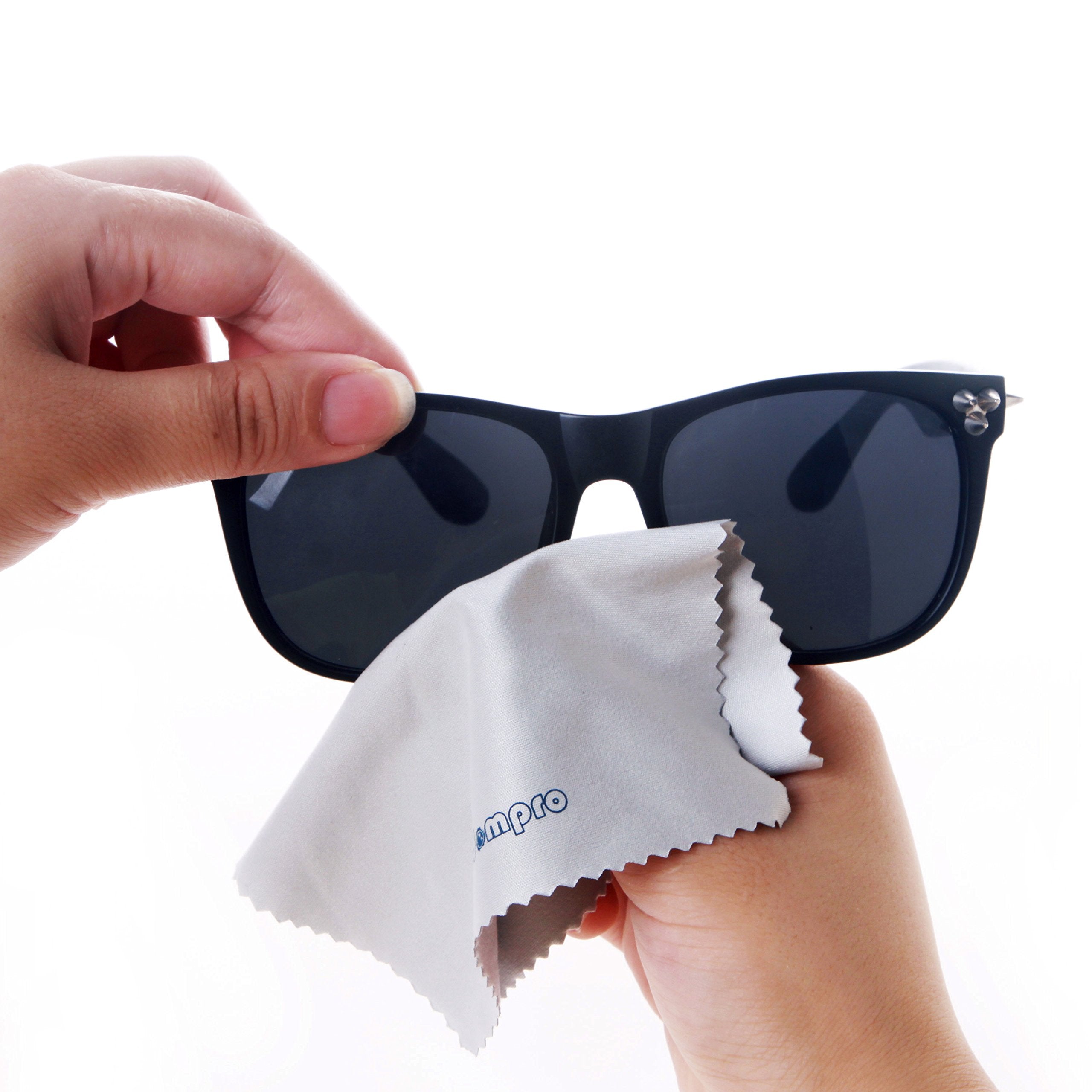 Wisdompro 12 Pack 4.75 X 4.75 Inches Microfiber Cleaning Cloth For Camera Optical Lens, Glass, Cell Phone, Ipad, Tablet, Laptop,