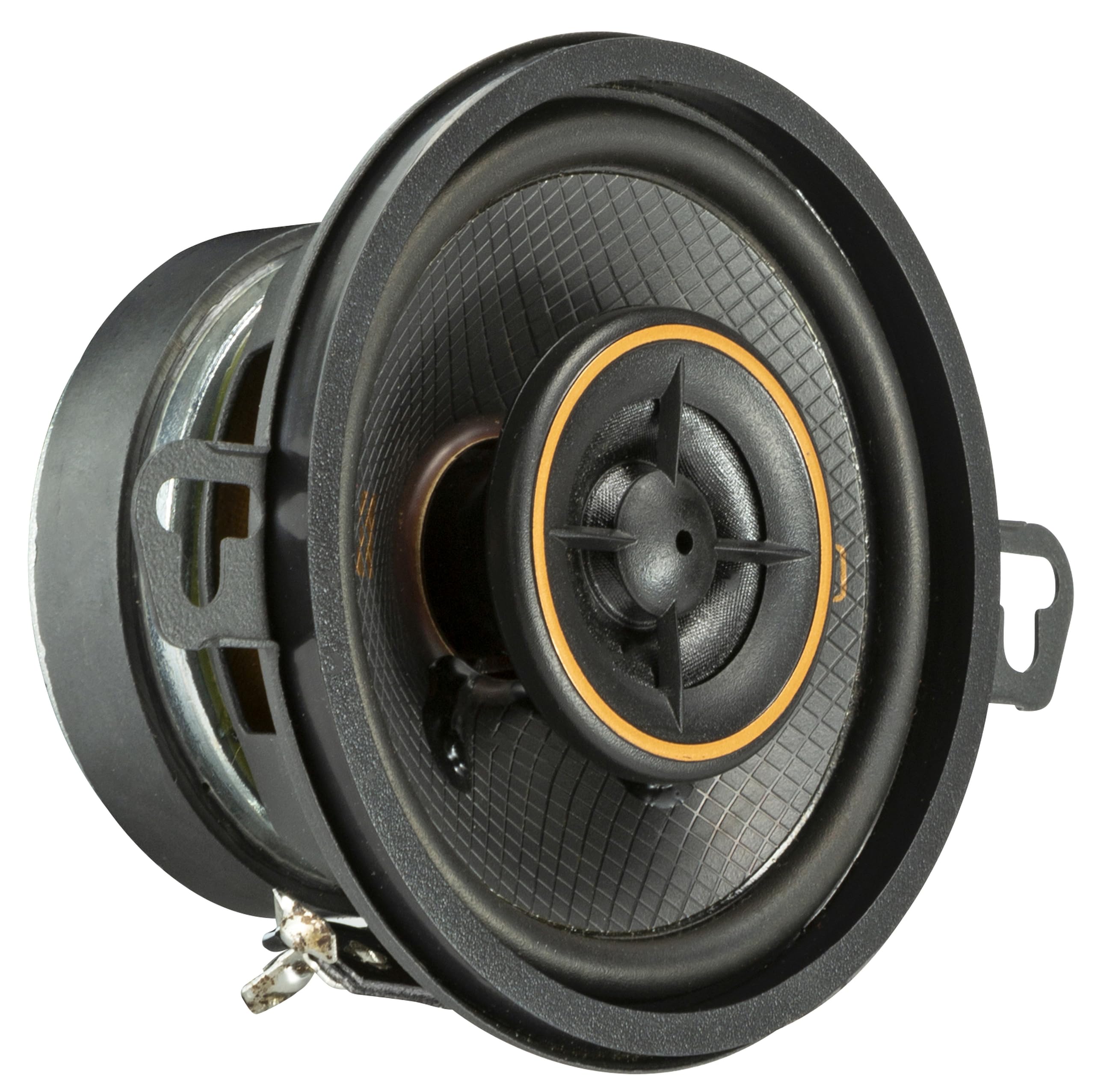 Kicker 51Ksc3504 Coaxial Speaker System, 2 Way Design, One (1) Pair, 3.5'' (89Mm) Polypropylene Woofer/Midrange, 1/2'' (13Mm) Si
